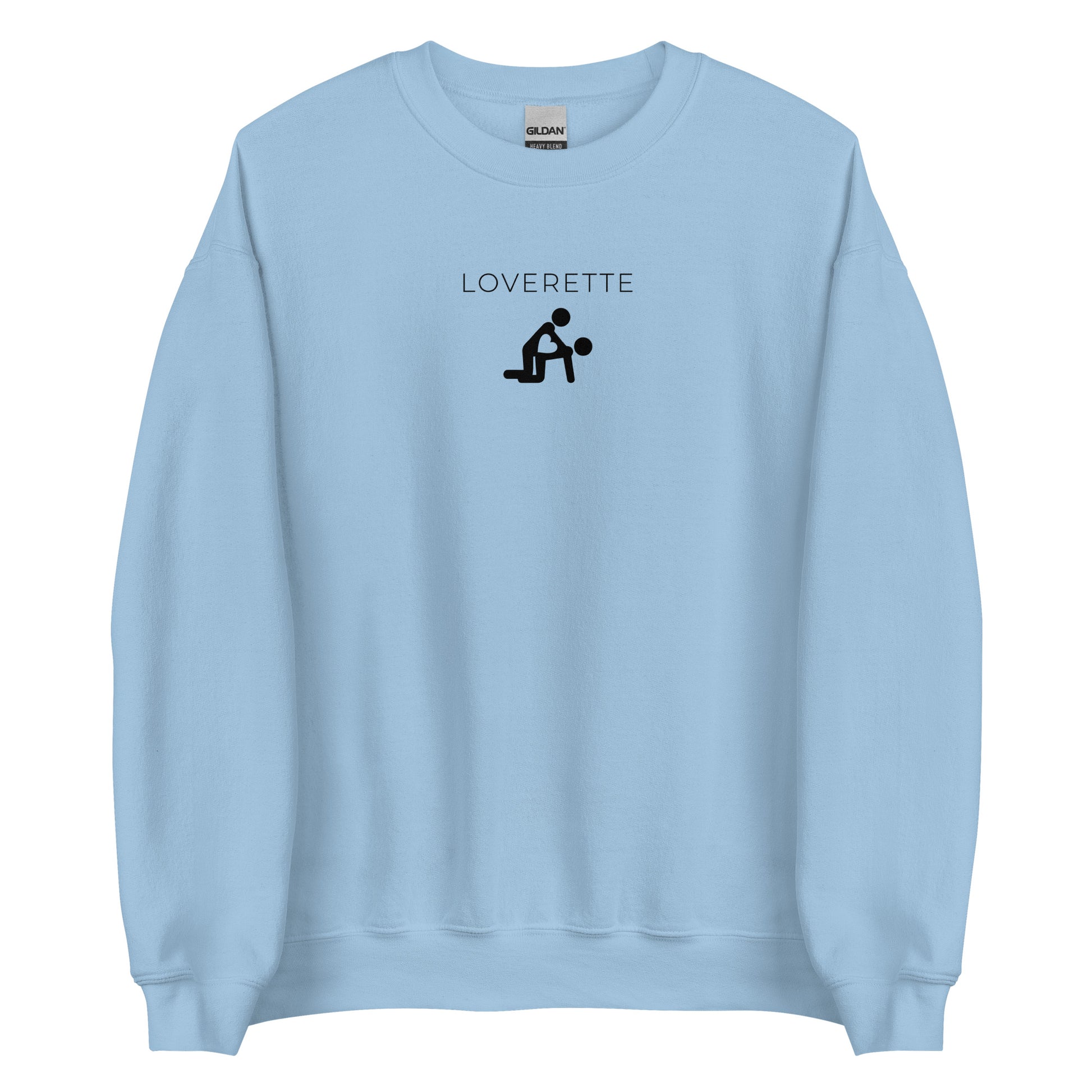 Sweat unisexe col rond Loverette Bleu Clair - Sedurro