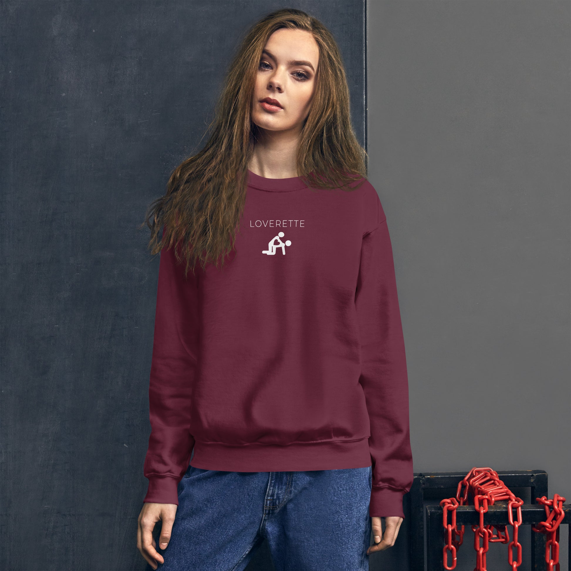 Sweat unisexe col rond Loverette - Sedurro