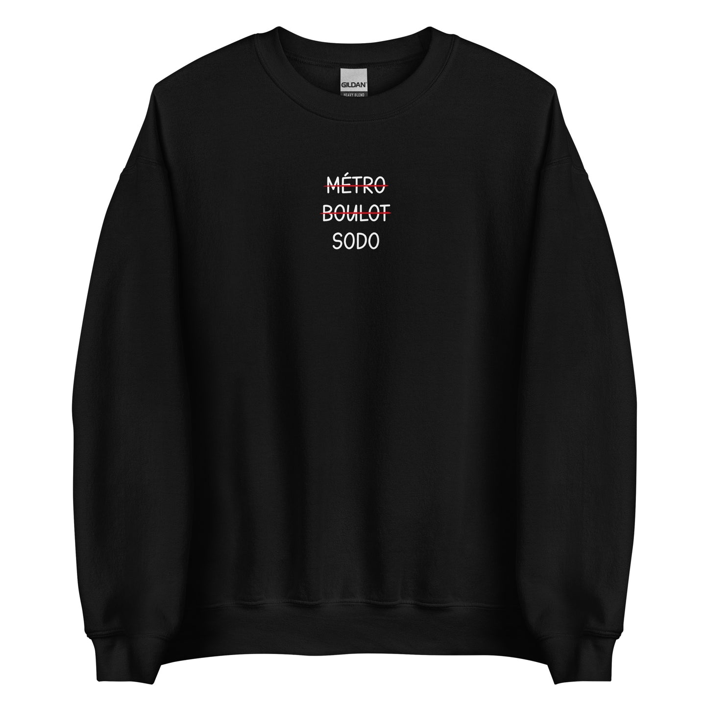 Sweat unisexe col rond Métro boulot sodo - Sedurro