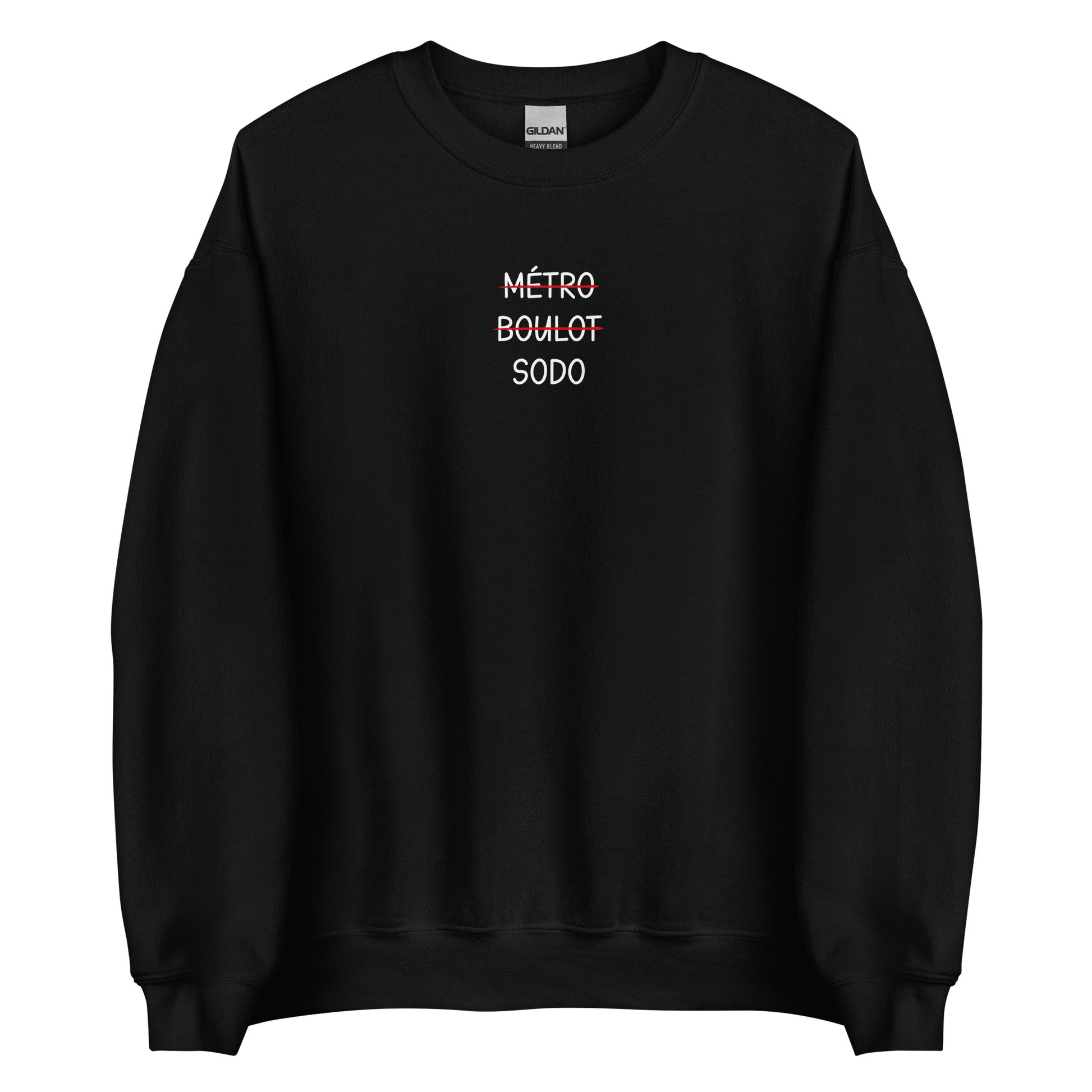 Sweat unisexe col rond Métro boulot sodo - Sedurro