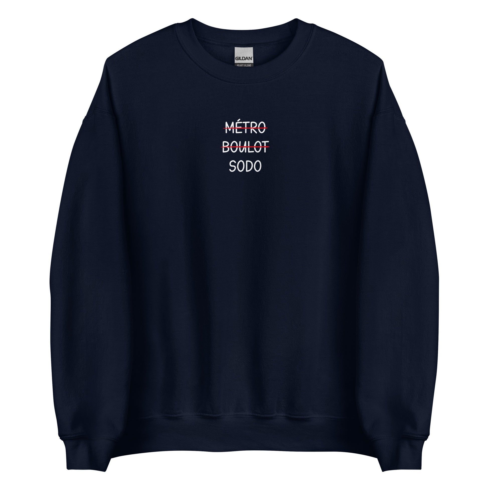 Sweat unisexe col rond Métro boulot sodo - Sedurro