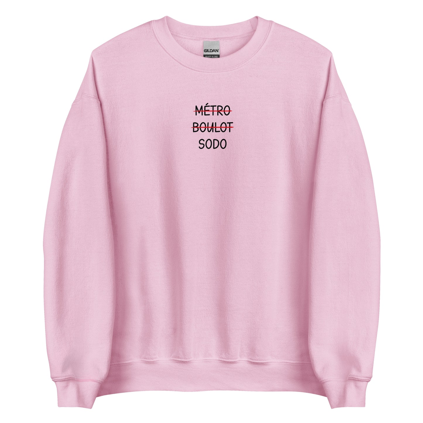 Sweat unisexe col rond Métro boulot sodo - Sedurro