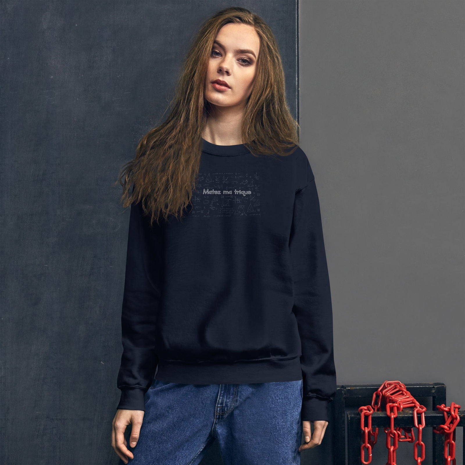 Sweat unisexe col rond Matez ma trique - Sedurro