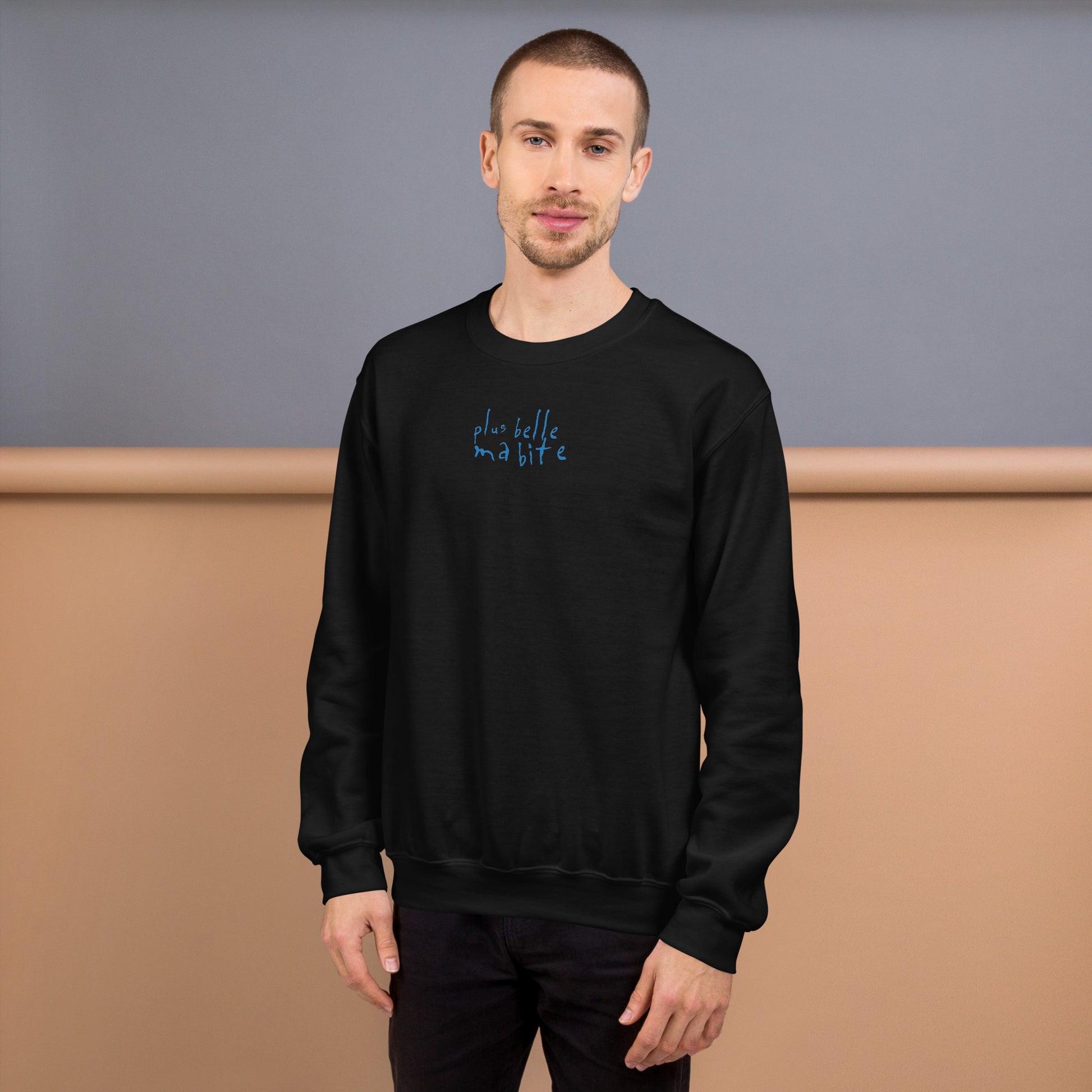 Sweat unisexe col rond Plus belle ma bite - Sedurro