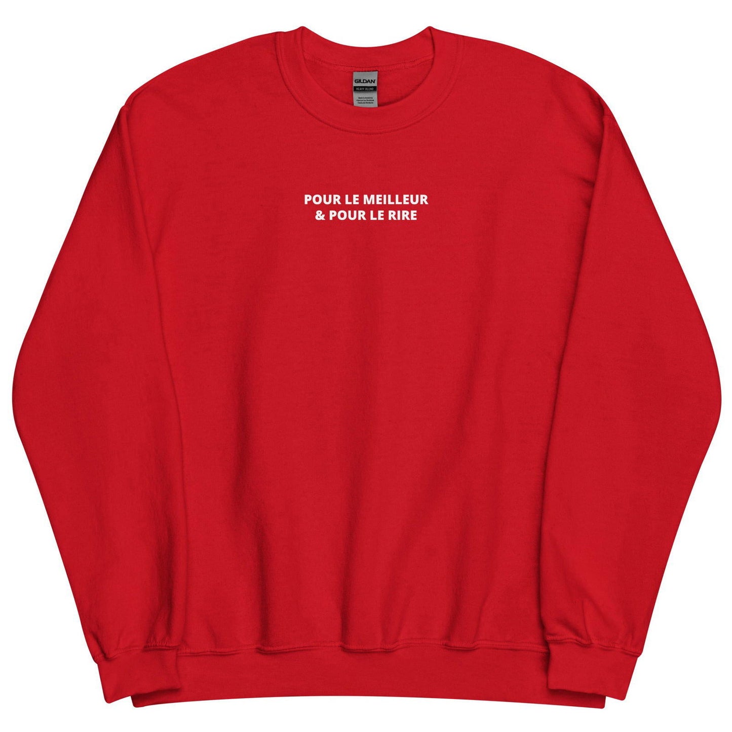 Sweat unisexe col rond Pour le meilleur et pour le rire - Sedurro
