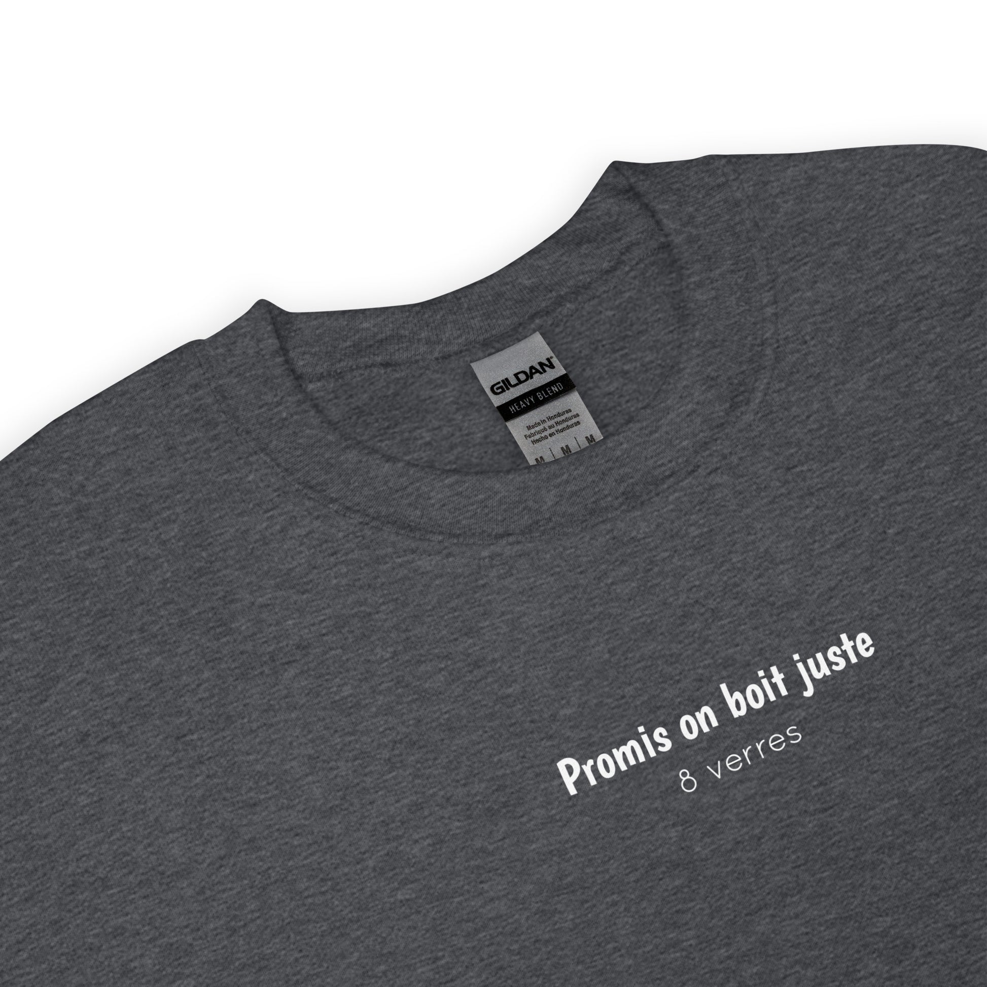 Sweat unisexe col rond Promis on boit juste 8 verres - Sedurro