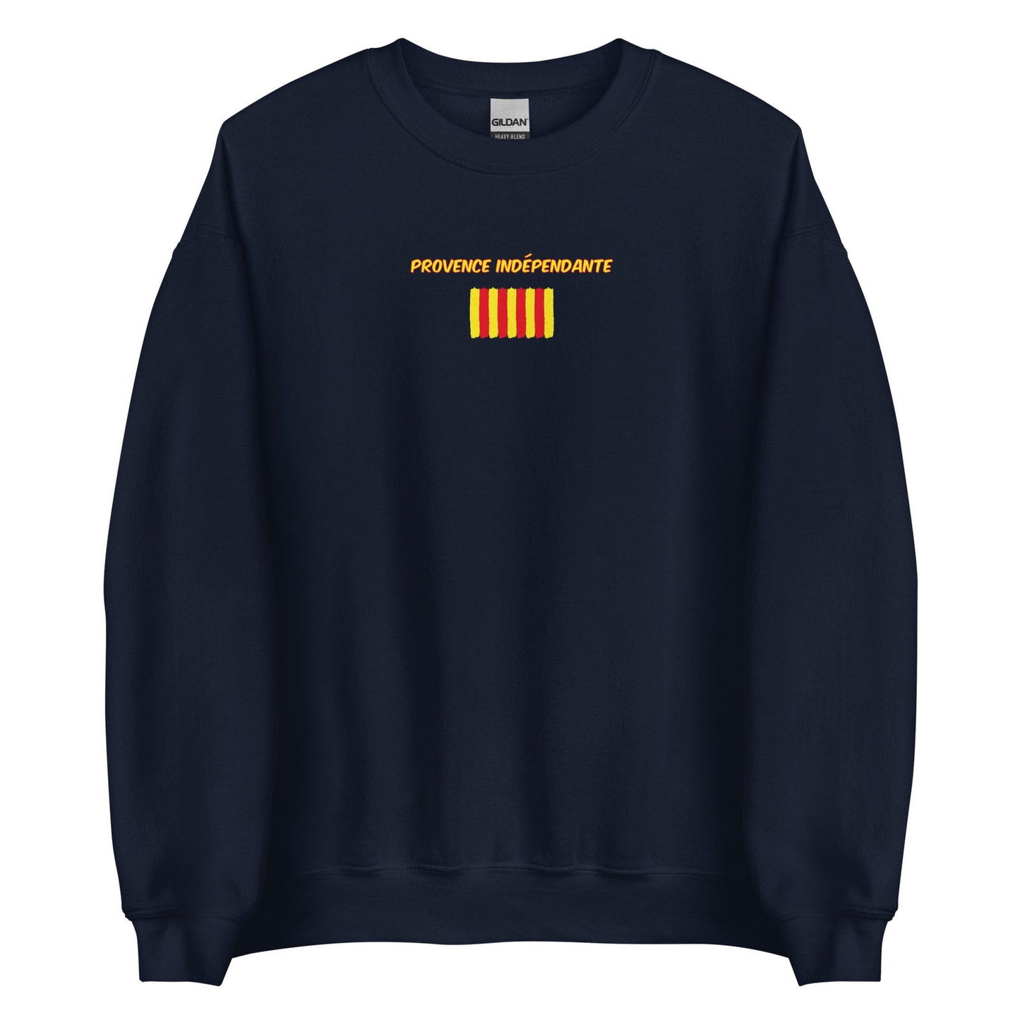 Sweat unisexe col rond Provence indépendante Bleu Marine - Sedurro