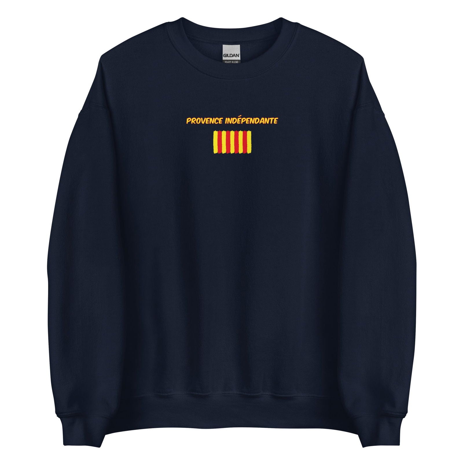 Sweat unisexe col rond Provence indépendante Bleu Marine - Sedurro