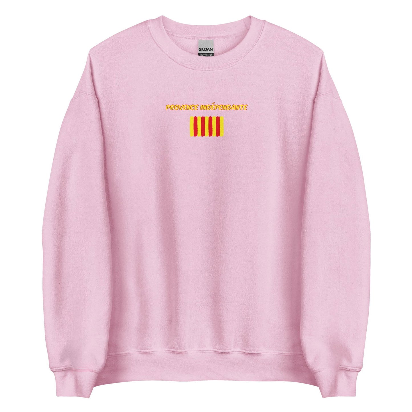 Sweat unisexe col rond Provence indépendante Rose Clair - Sedurro