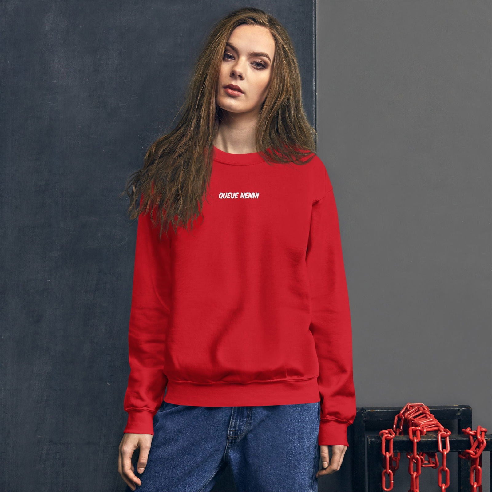 Sweat unisexe col rond Queue nenni - Sedurro