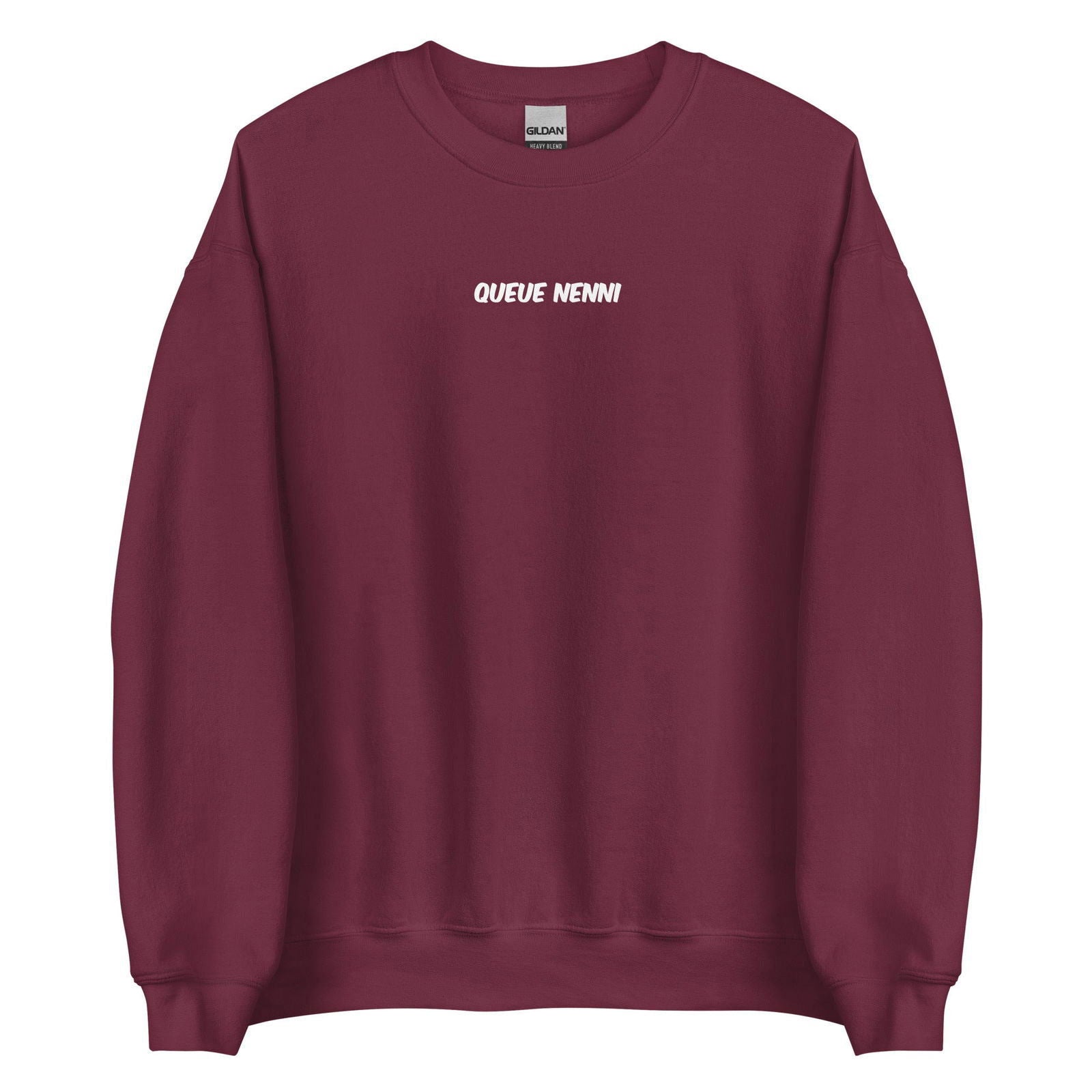 Sweat unisexe col rond Queue nenni Bordeaux - Sedurro