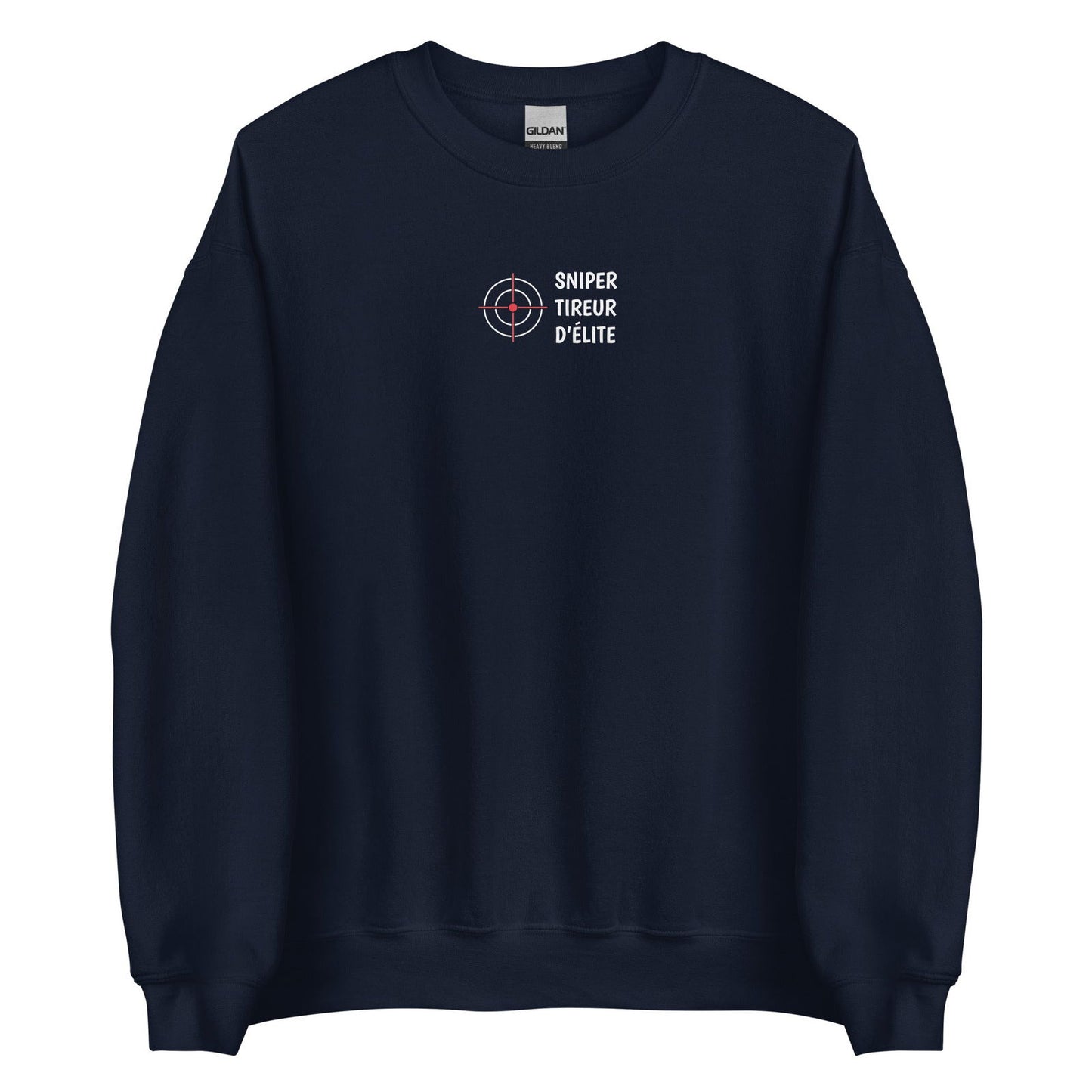 Sweat unisexe col rond Sniper tireur d'élite Bleu Marine - Sedurro
