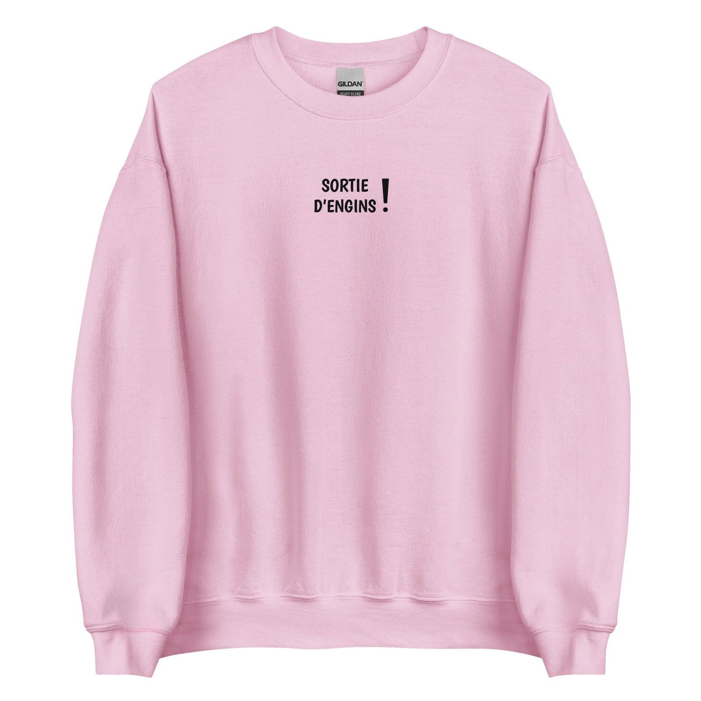 Sweat unisexe col rond Sortie d'engins Rose Clair - Sedurro