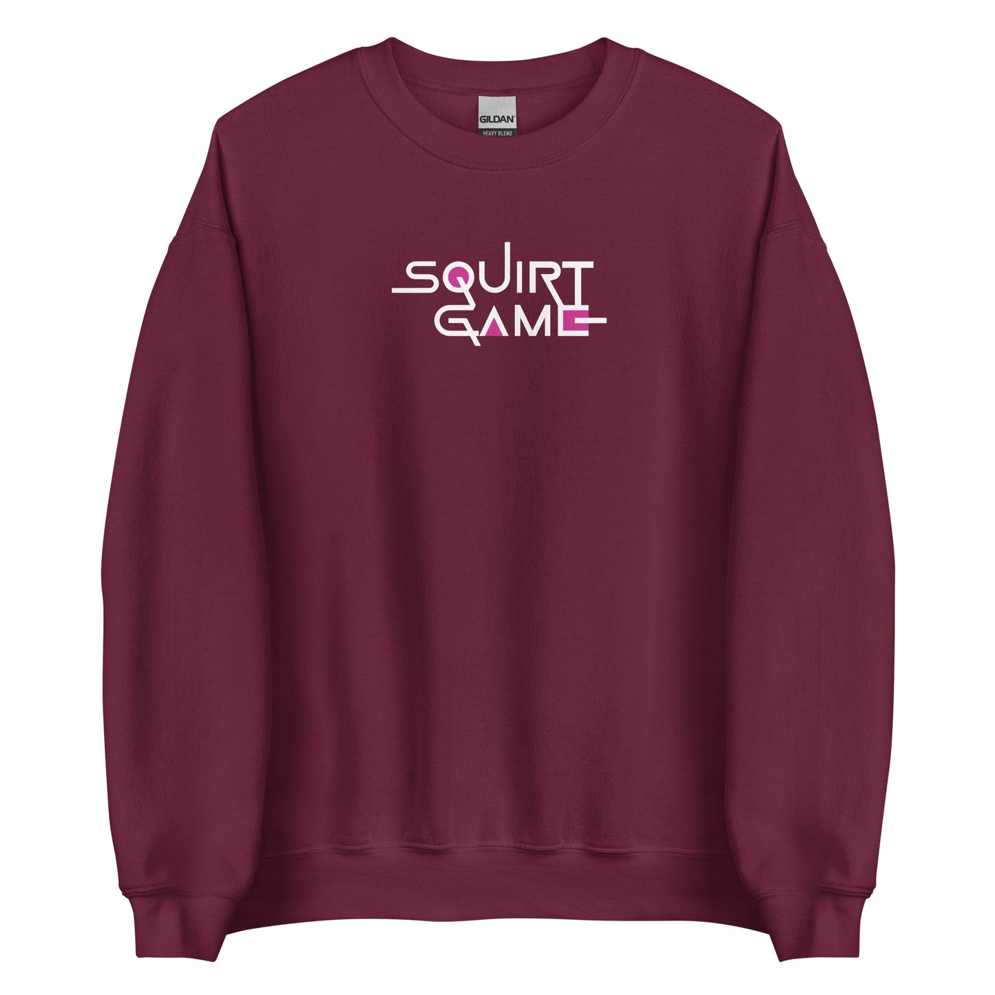 Sweat unisexe col rond Squirt game Bordeaux - Sedurro