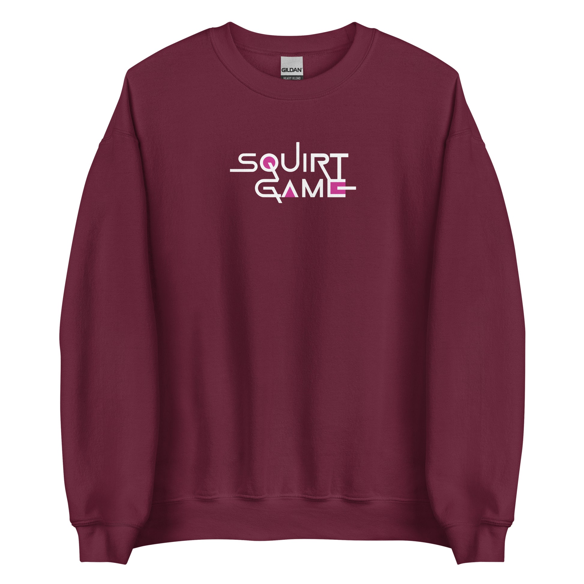 Sweat unisexe col rond Squirt game Bordeaux - Sedurro