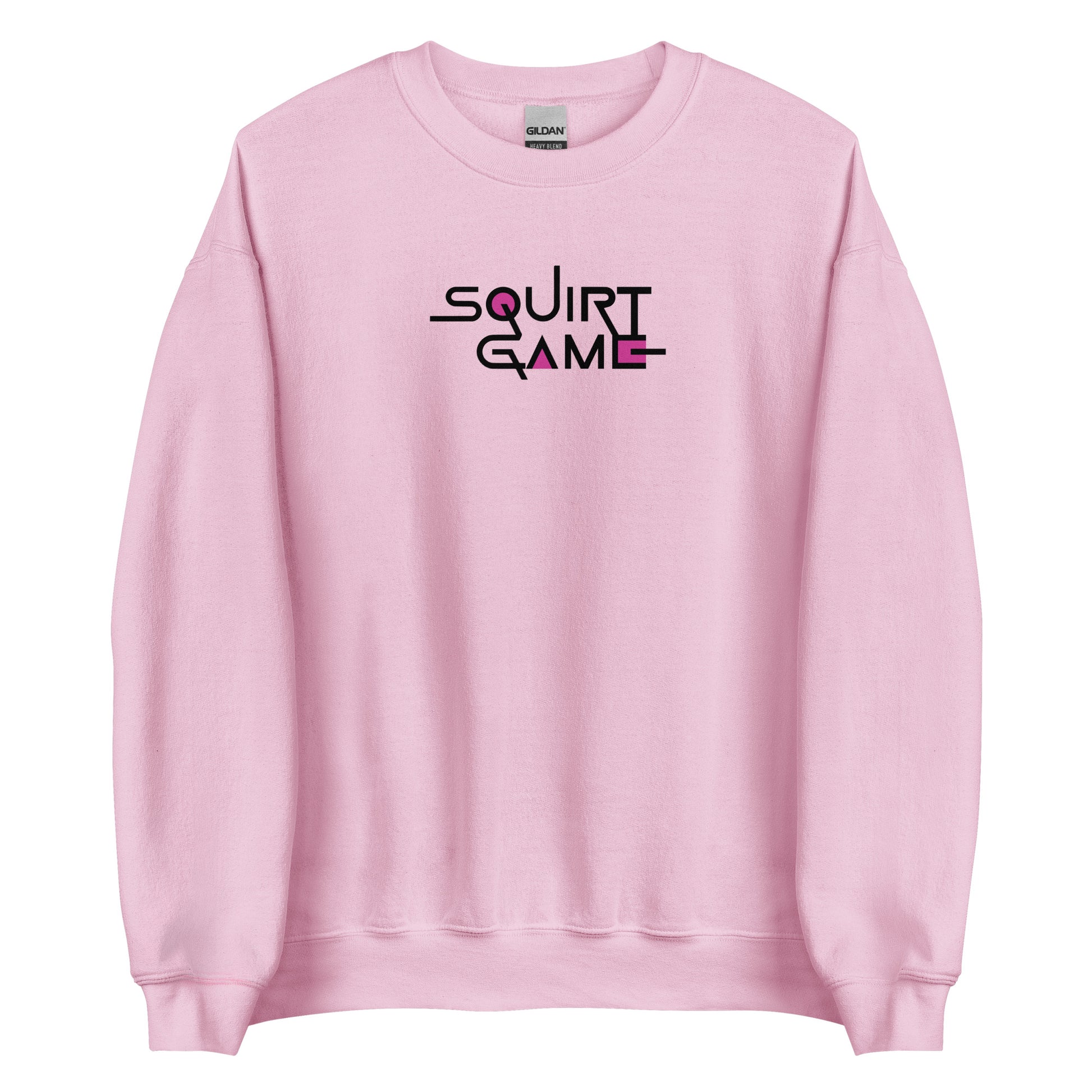 Sweat unisexe col rond Squirt game Rose Clair - Sedurro