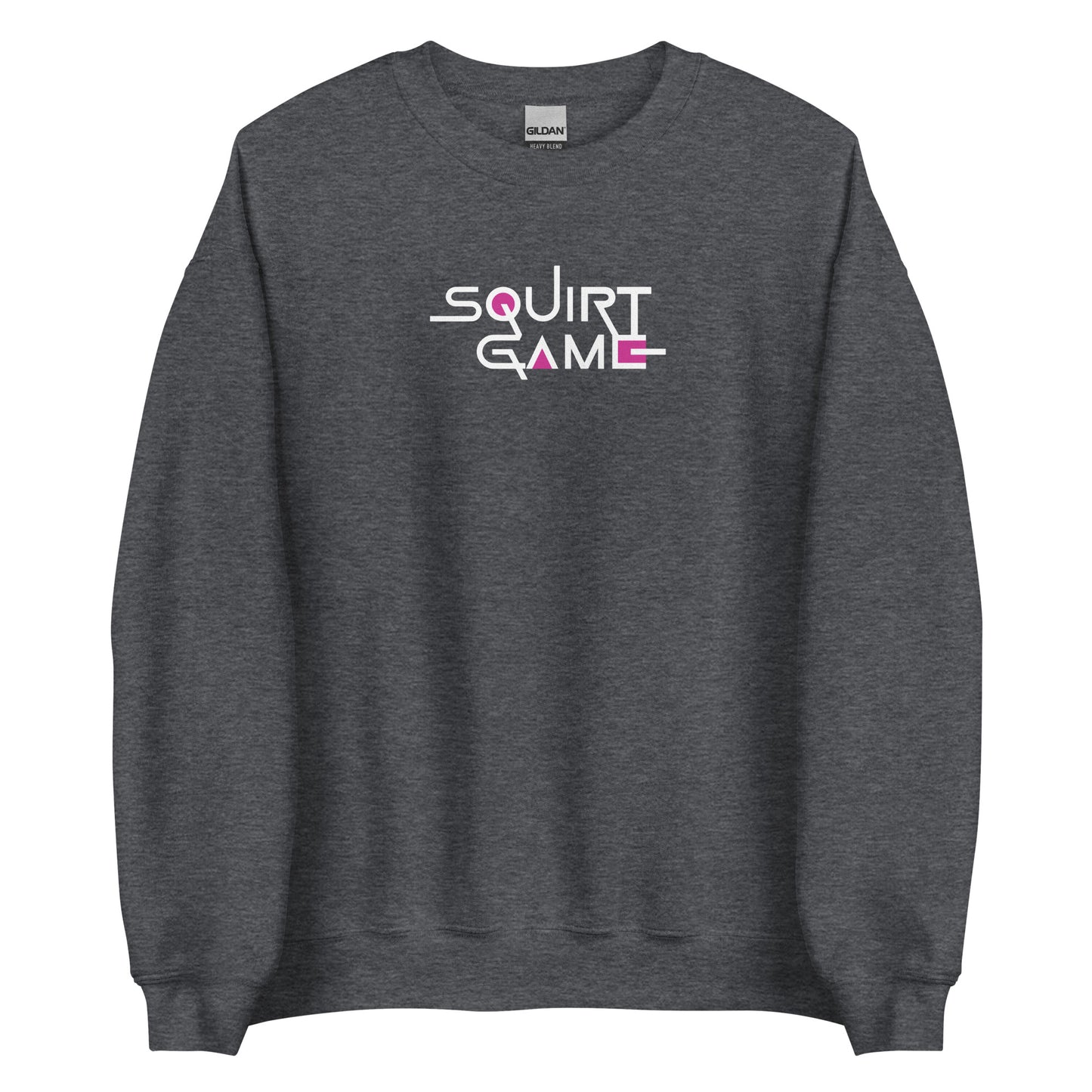 Sweat unisexe col rond Squirt game Gris Foncé Chiné - Sedurro