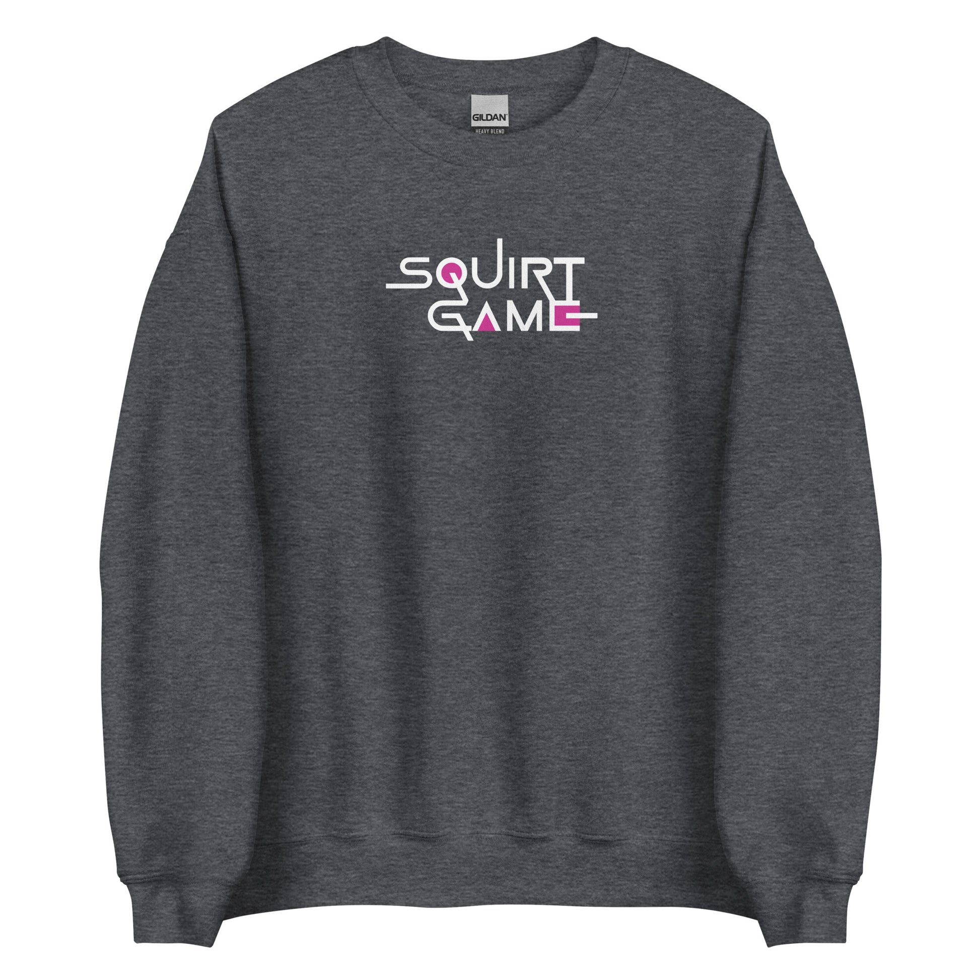 Sweat unisexe col rond Squirt game Gris Foncé Chiné - Sedurro