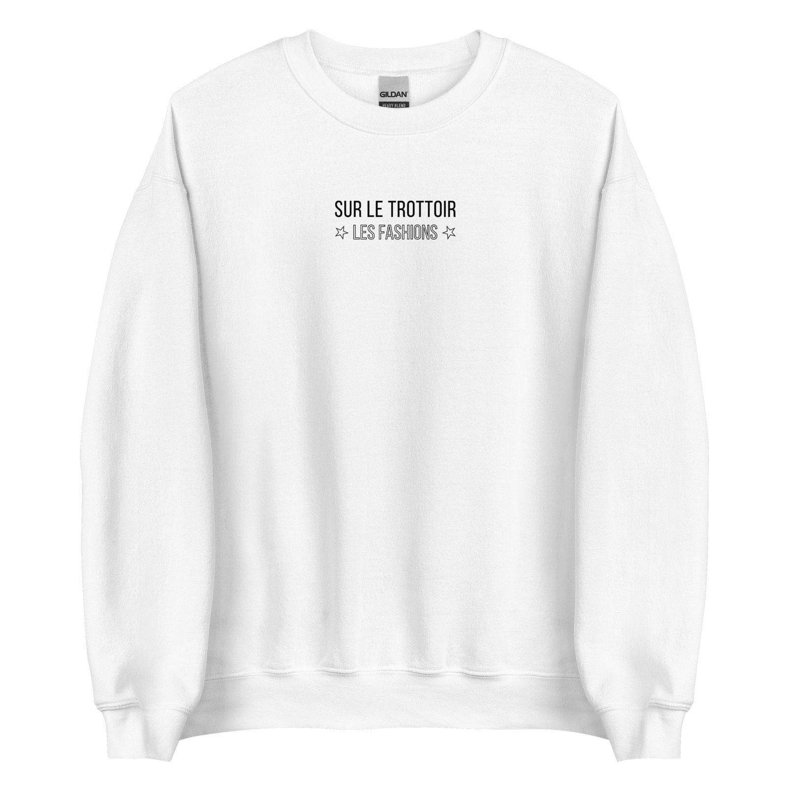 Sweat unisexe col rond Sur le trottoir les fashions Blanc - Sedurro