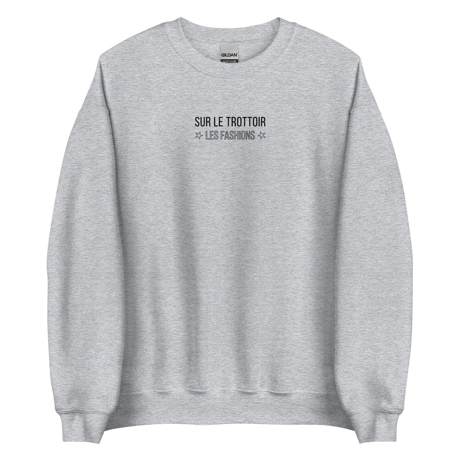 Sweat unisexe col rond Sur le trottoir les fashions Gris Sport - Sedurro