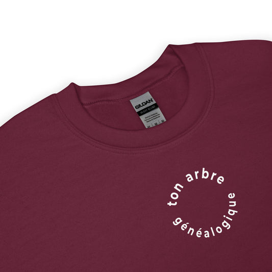 Sweat unisexe col rond Ton arbre généalogique en forme de cercle - Sedurro