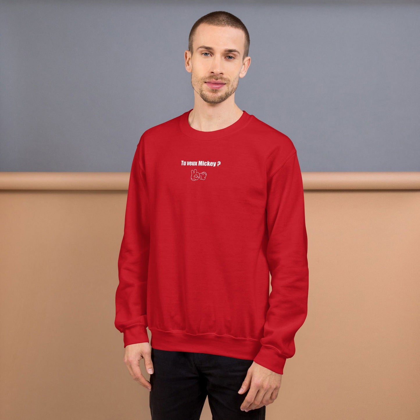 Sweat unisexe col rond Tu veux Mickey - Sedurro