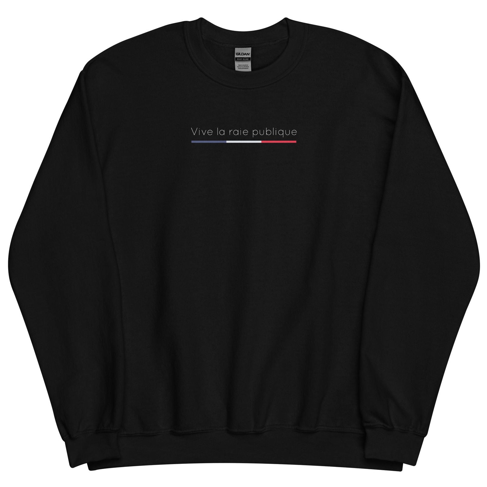 Sweat unisexe col rond Vive la raie publique - Sedurro