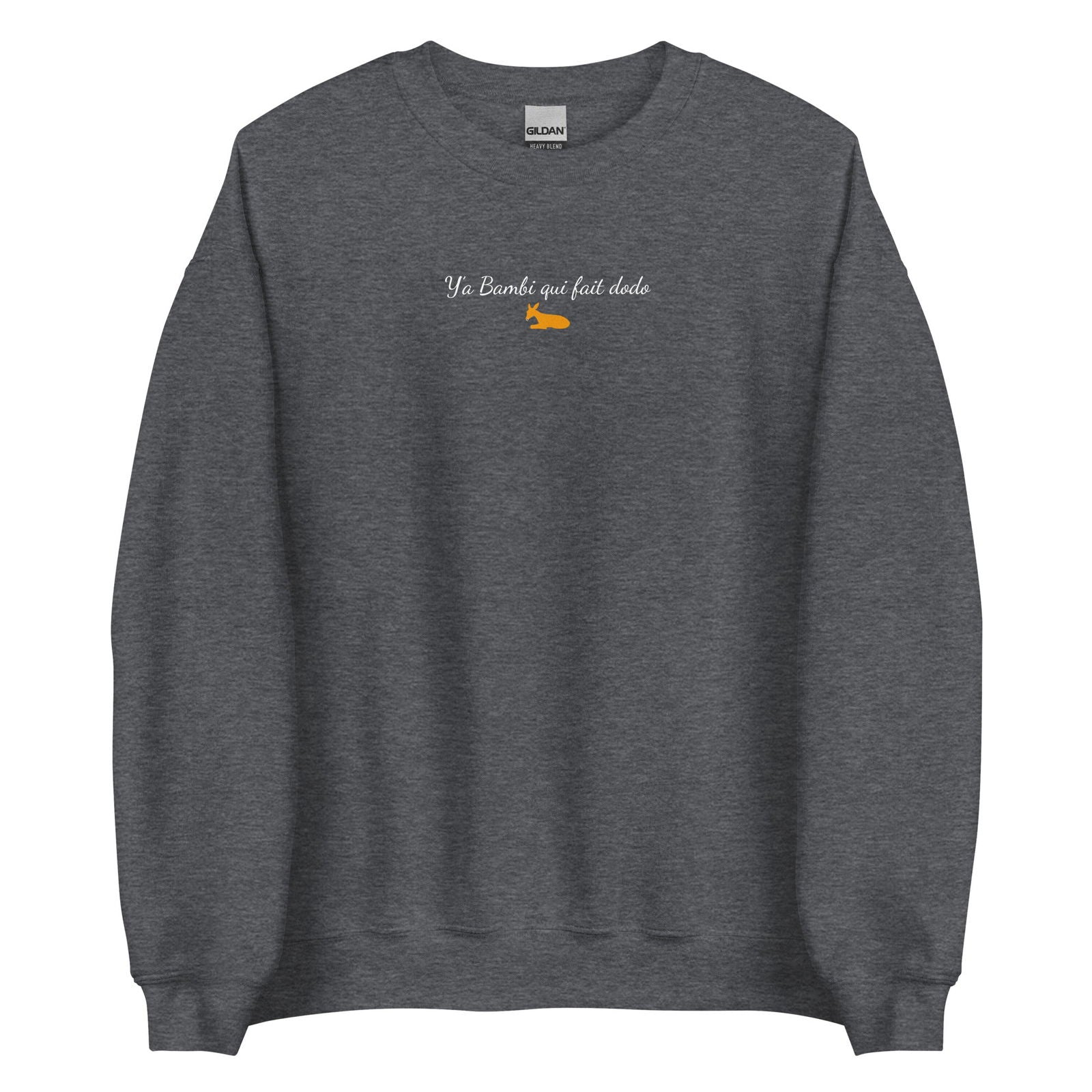 Sweat unisexe col rond Y'a bambi qui fait dodo - Sedurro