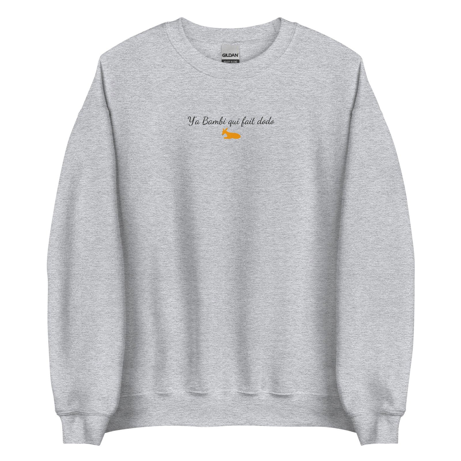 Sweat unisexe col rond Y'a bambi qui fait dodo - Sedurro