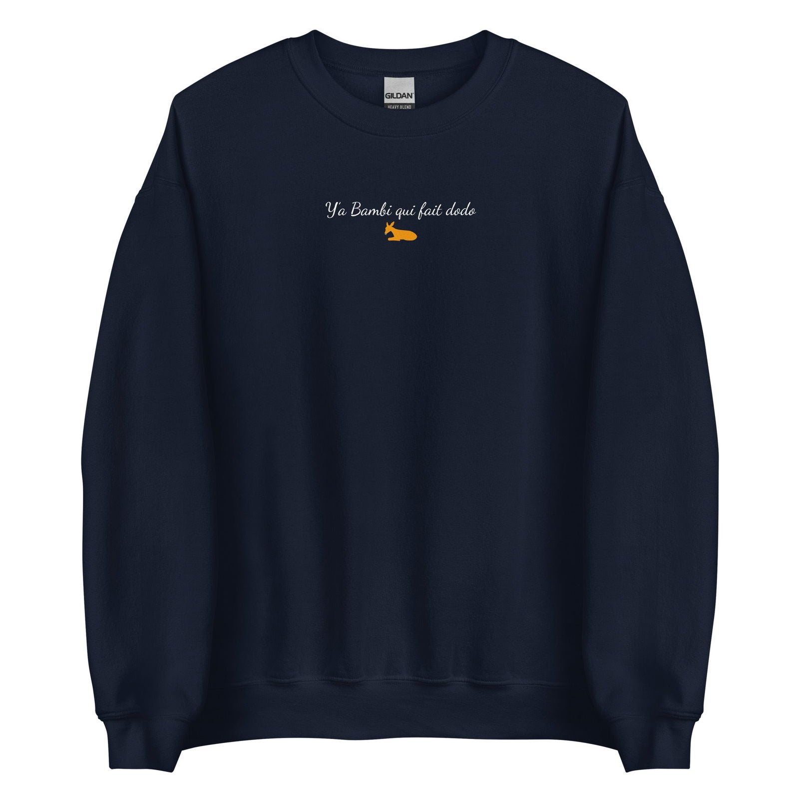 Sweat unisexe col rond Y'a bambi qui fait dodo - Sedurro