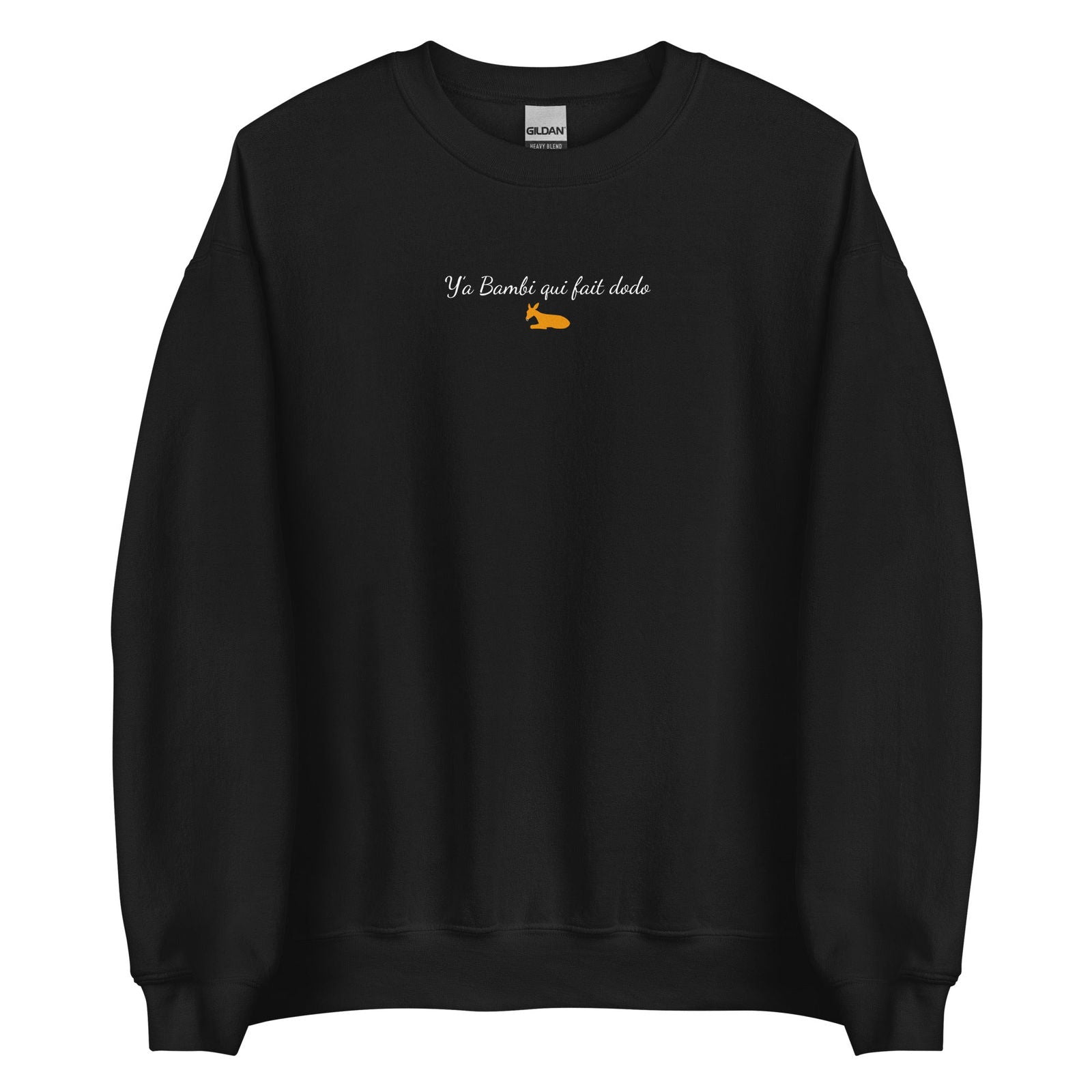 Sweat unisexe col rond Y'a bambi qui fait dodo - Sedurro