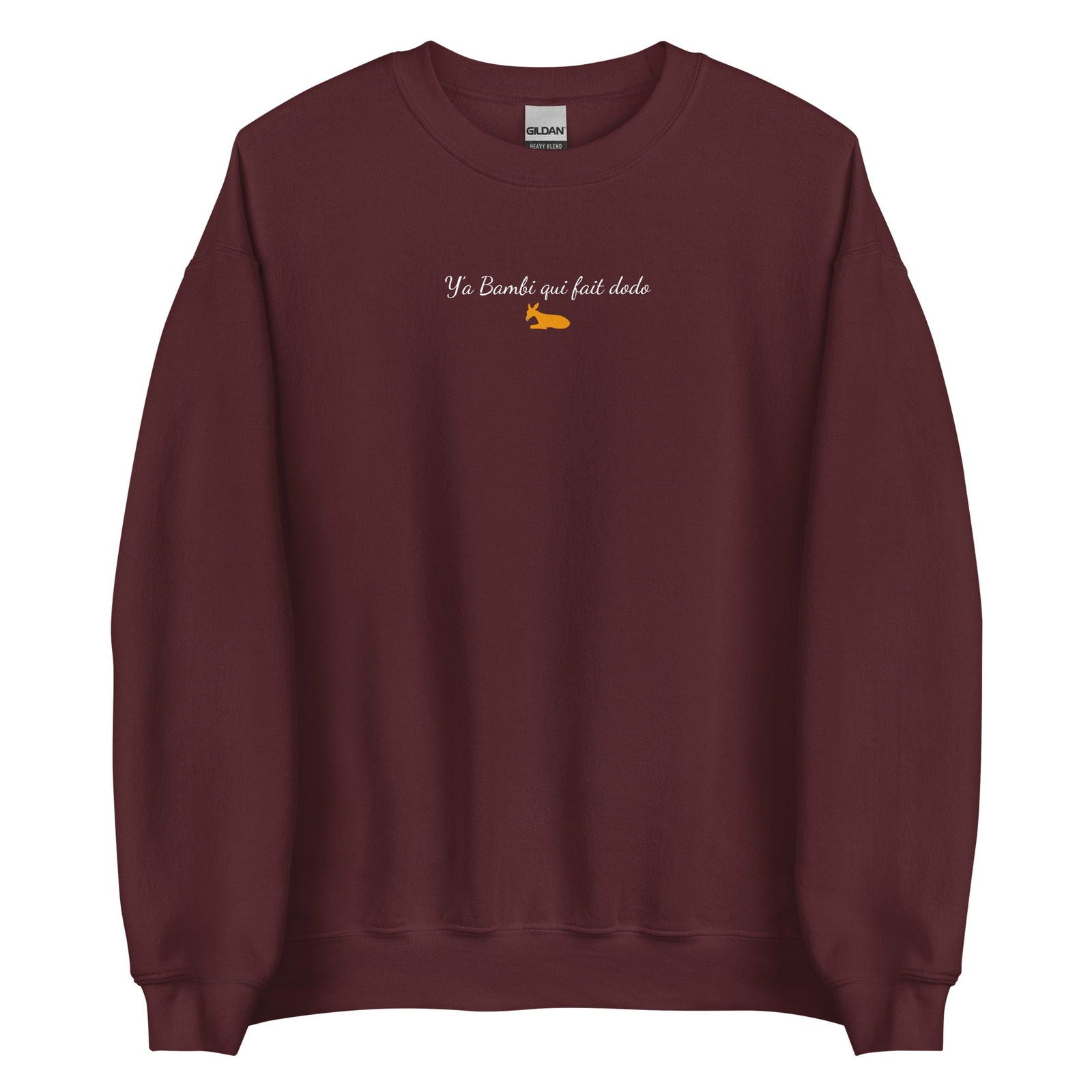 Sweat unisexe col rond Y'a bambi qui fait dodo - Sedurro