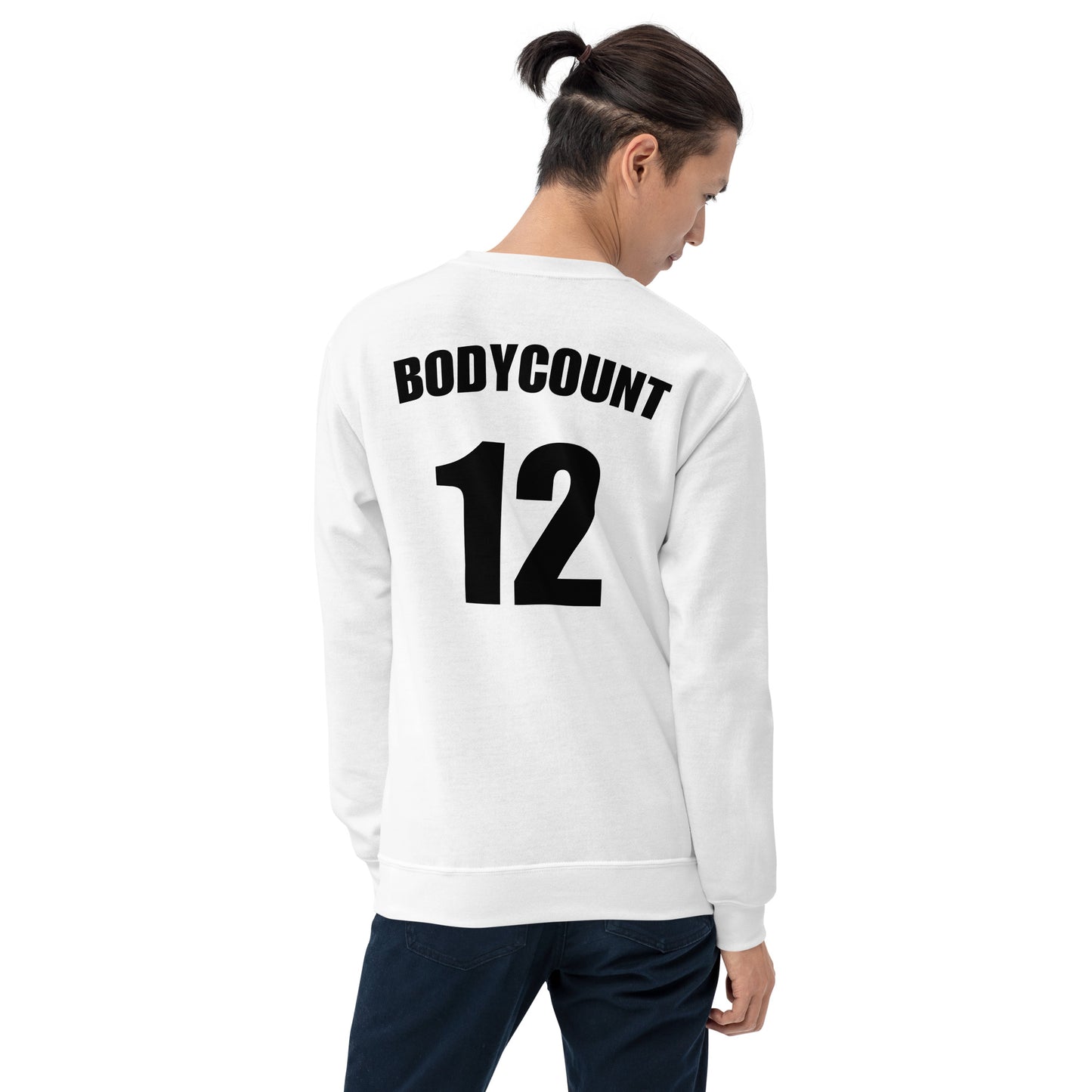 Sweat unisexe col rond personnalisable maillot numéro bodycount - Sedurro
