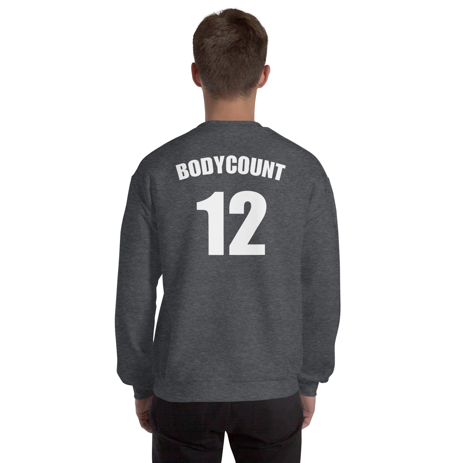 Sweat unisexe col rond personnalisable maillot numéro bodycount - Sedurro