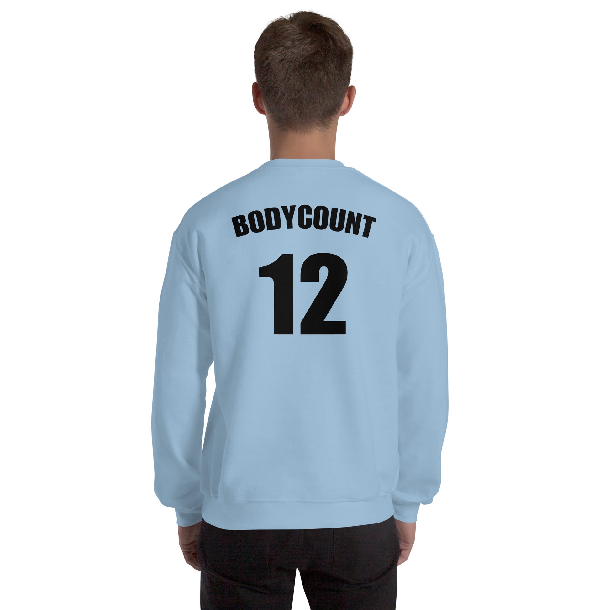 Sweat unisexe col rond personnalisable maillot numéro bodycount - Sedurro