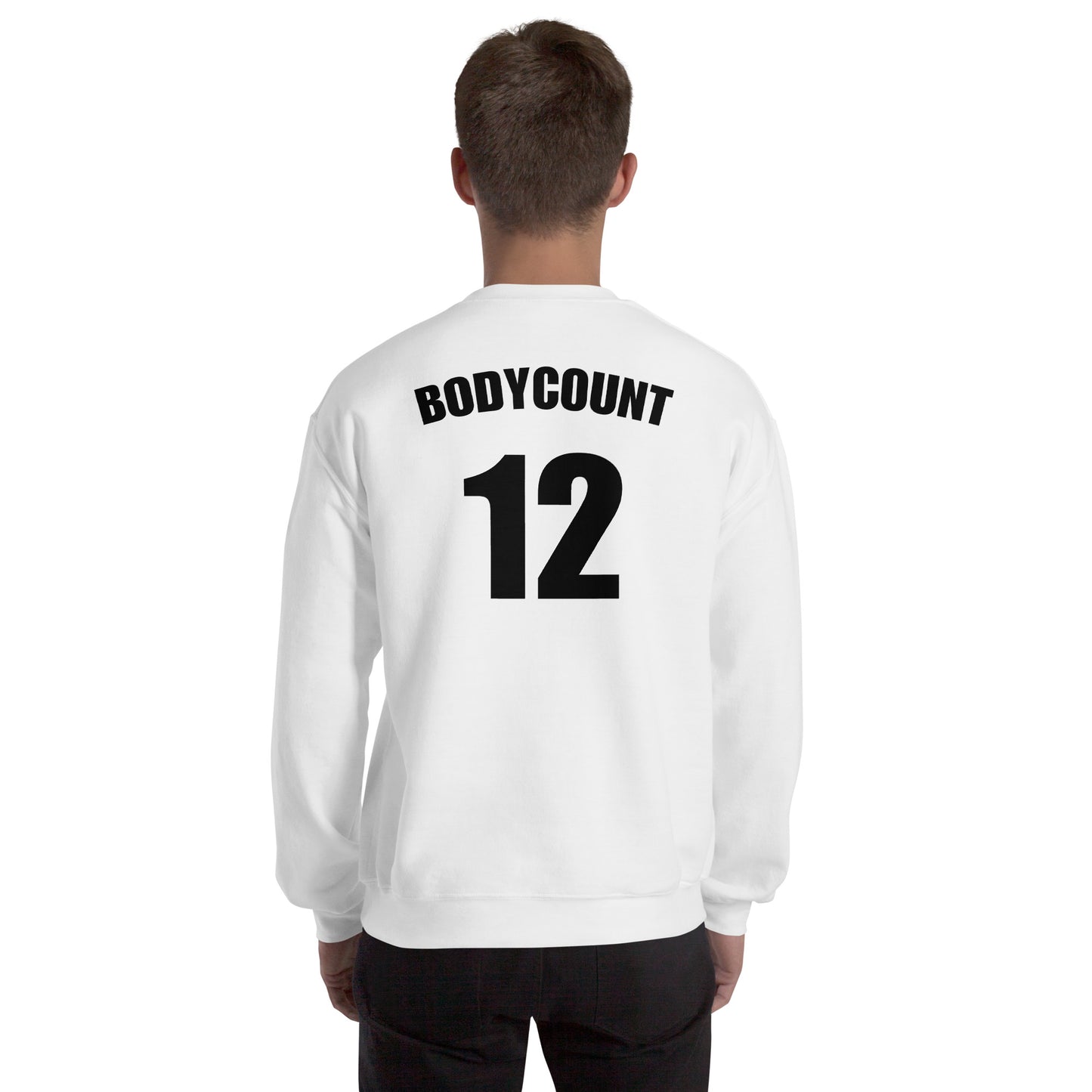Sweat unisexe col rond personnalisable maillot numéro bodycount - Sedurro