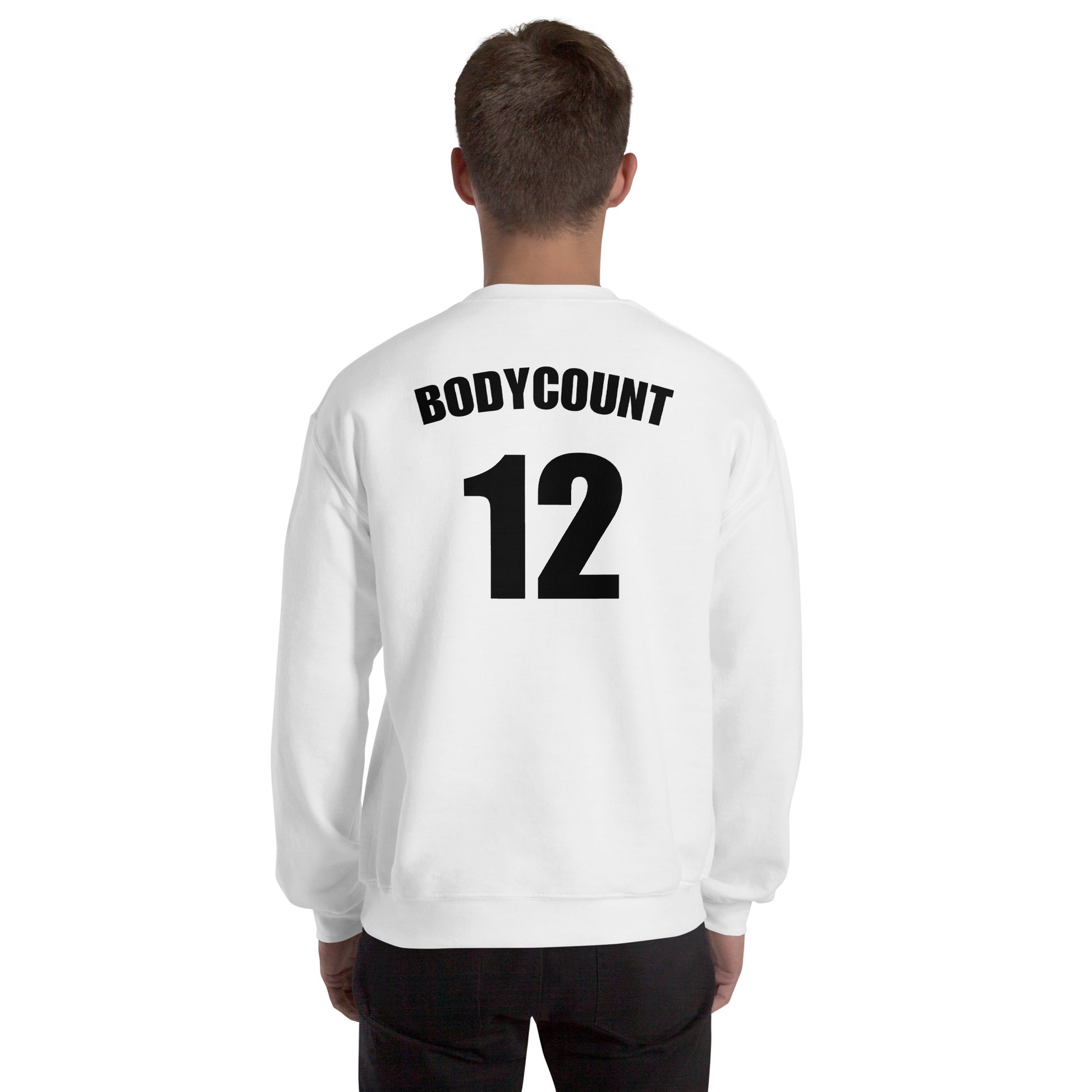Sweat unisexe col rond personnalisable maillot numéro bodycount - Sedurro