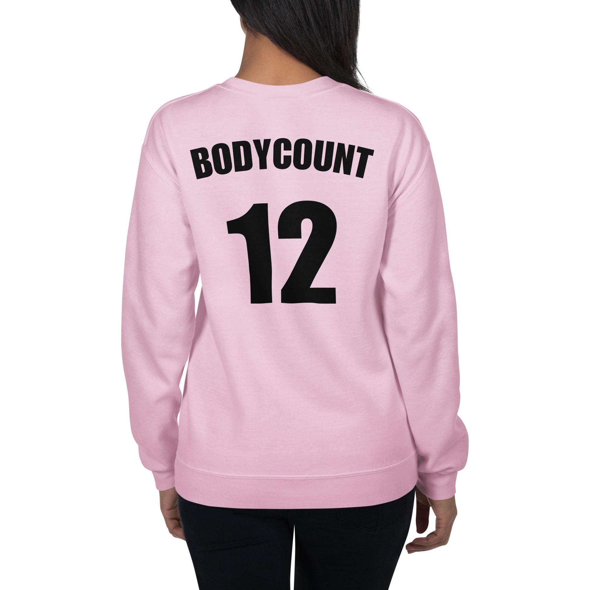 Sweat unisexe col rond personnalisable maillot numéro bodycount - Sedurro