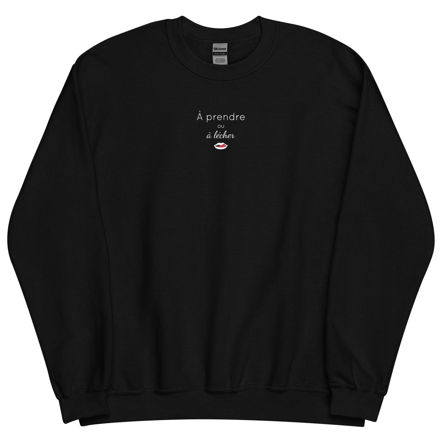 Sweat unisexe col rond À prendre ou à lécher - Sedurro