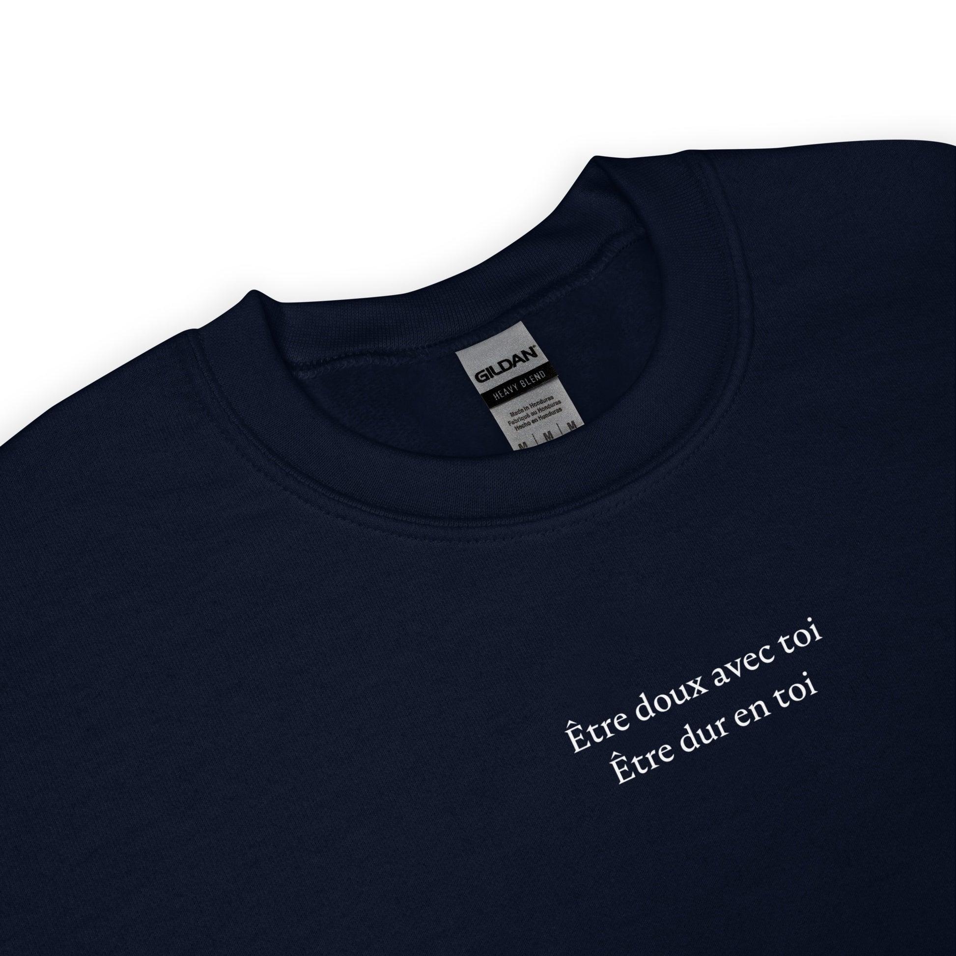 Sweat unisexe col rond Être doux avec toi Être dur en toi - Sedurro