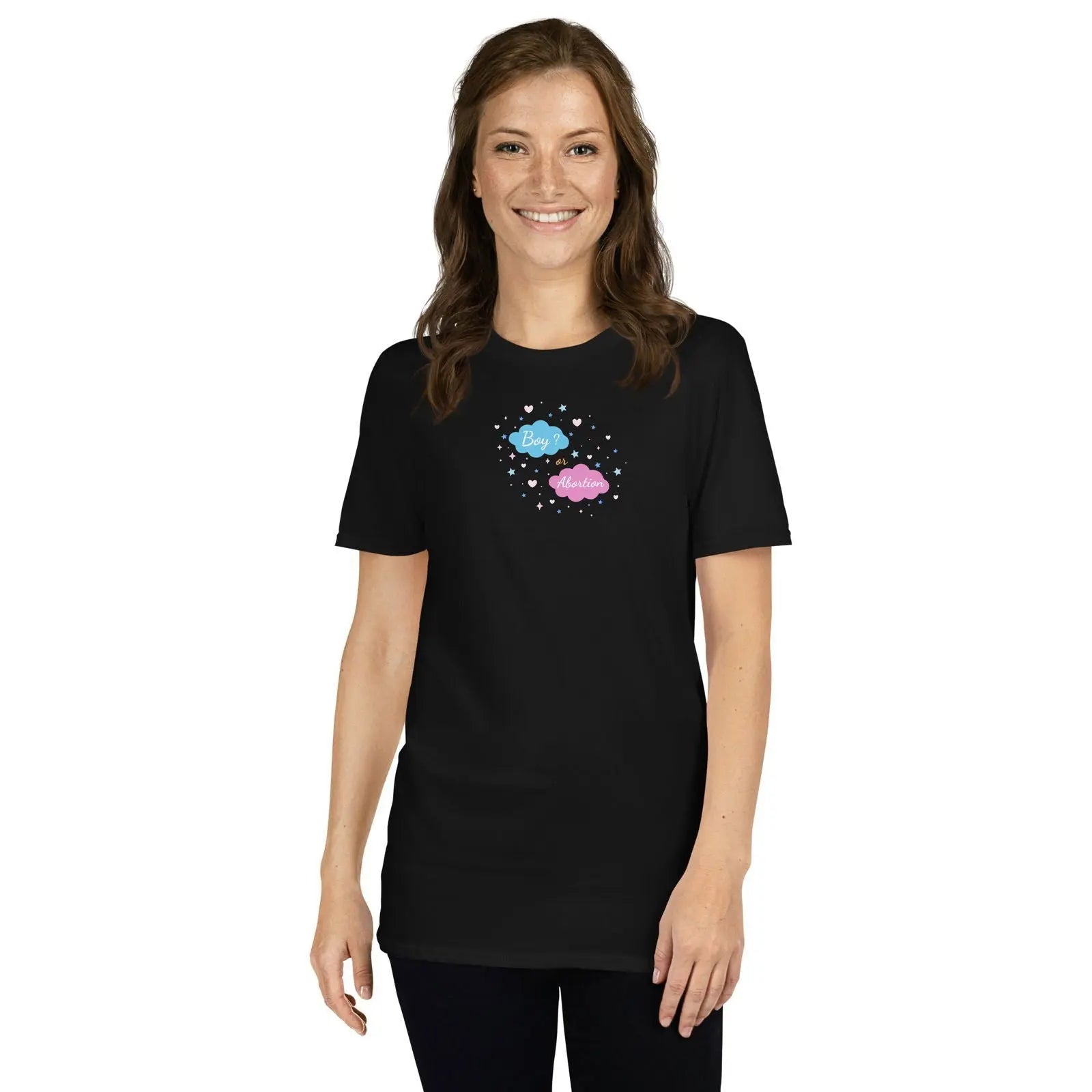 T-shirt unisexe Boy or abortion gender reveal - Sedurro