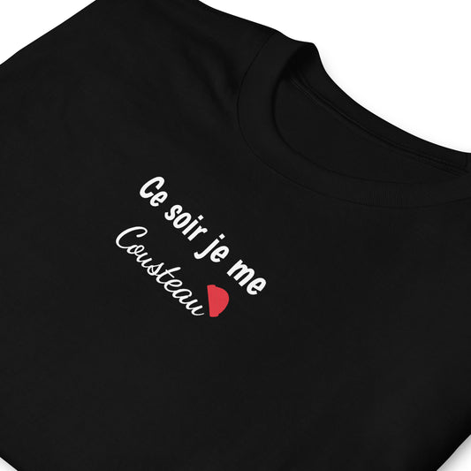 T-shirt unisexe Ce soir je me cousteau - Sedurro