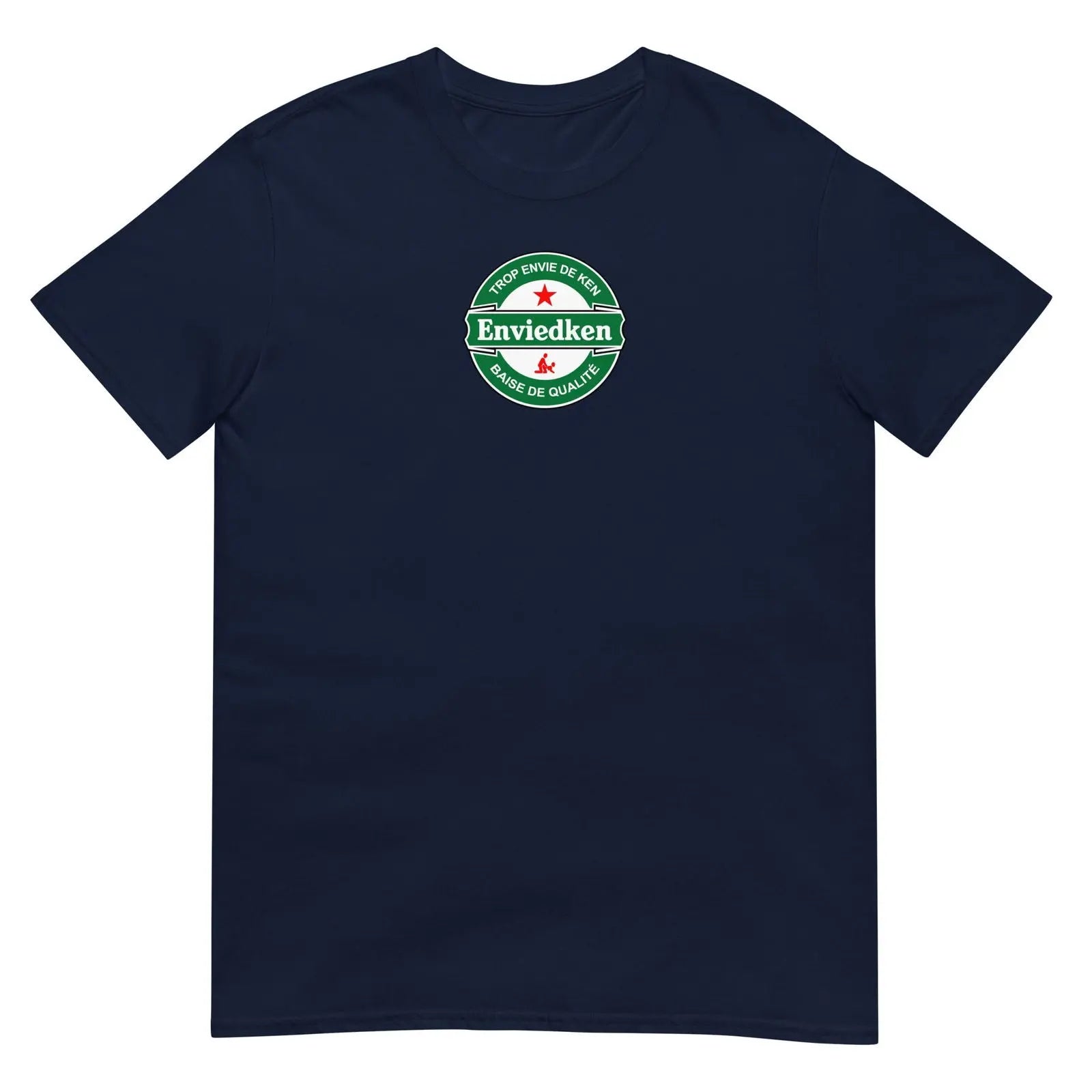 T-shirt unisexe Enviedken bière Bleu Marine - Sedurro