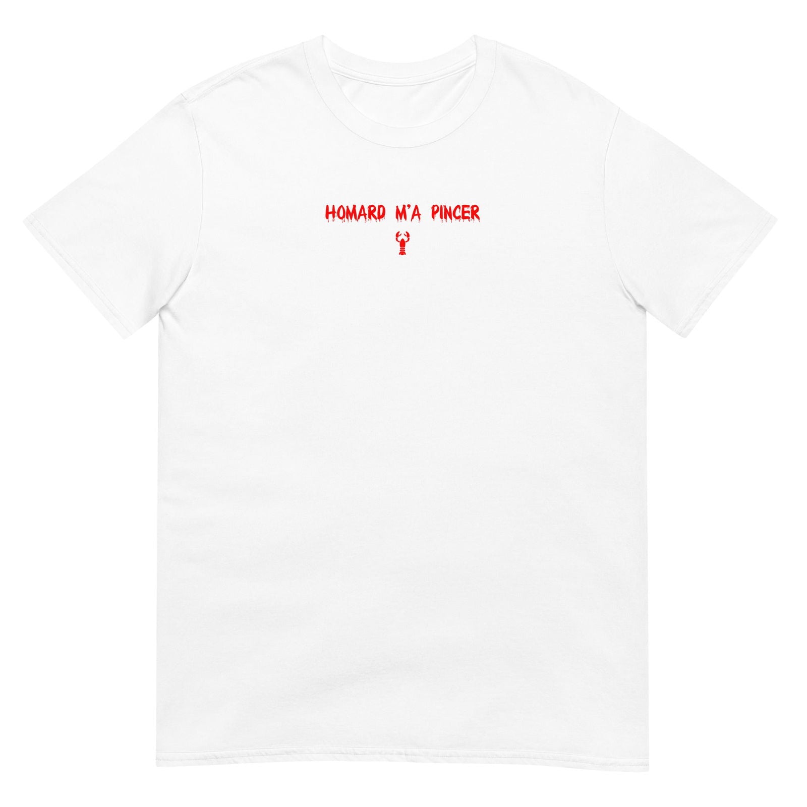 T-shirt unisexe Homard m'a pincer Blanc - Sedurro