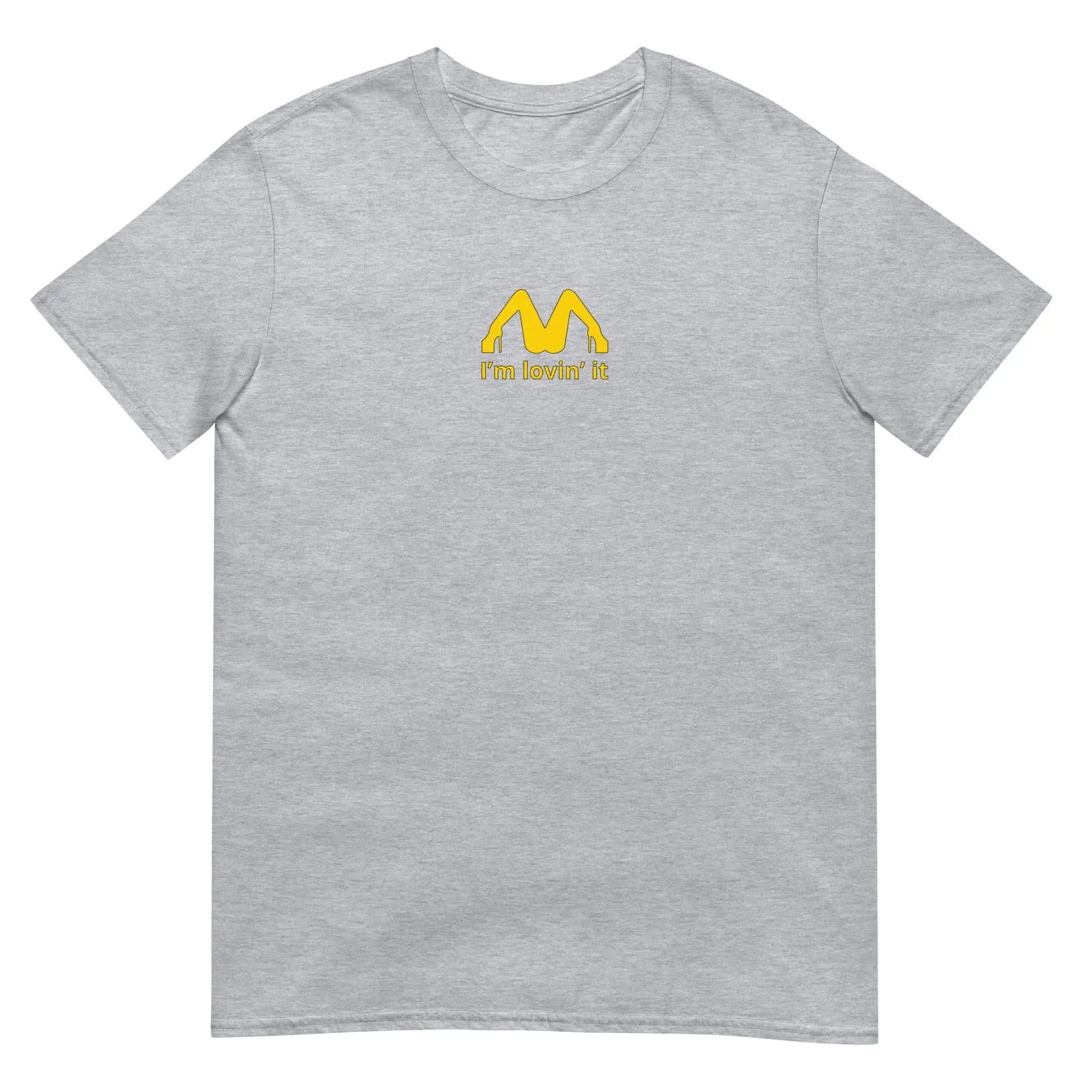 T-shirt unisexe I'm lovin' it Gris Sport - Sedurro
