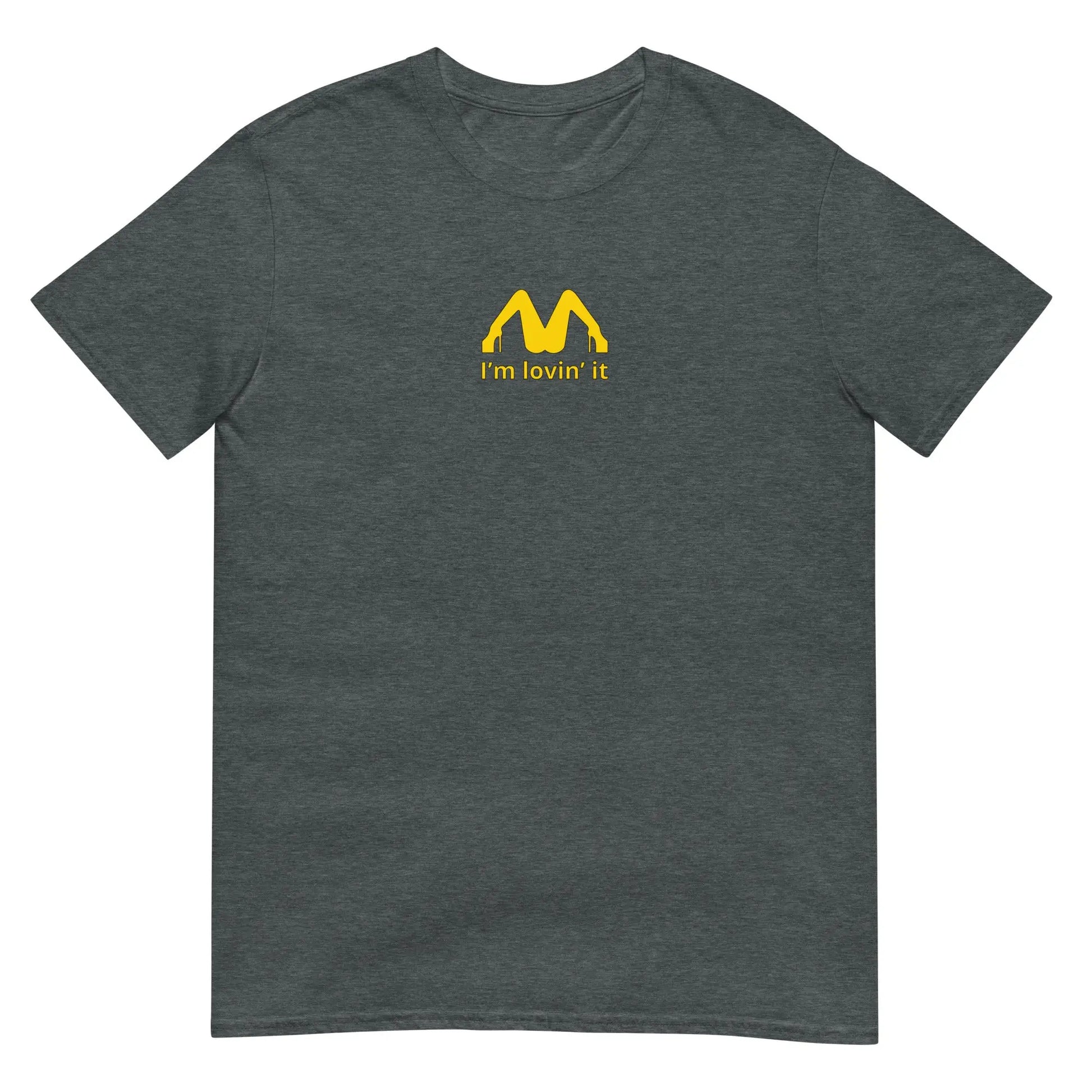 T-shirt unisexe I'm lovin' it Gris Foncé Chiné - Sedurro