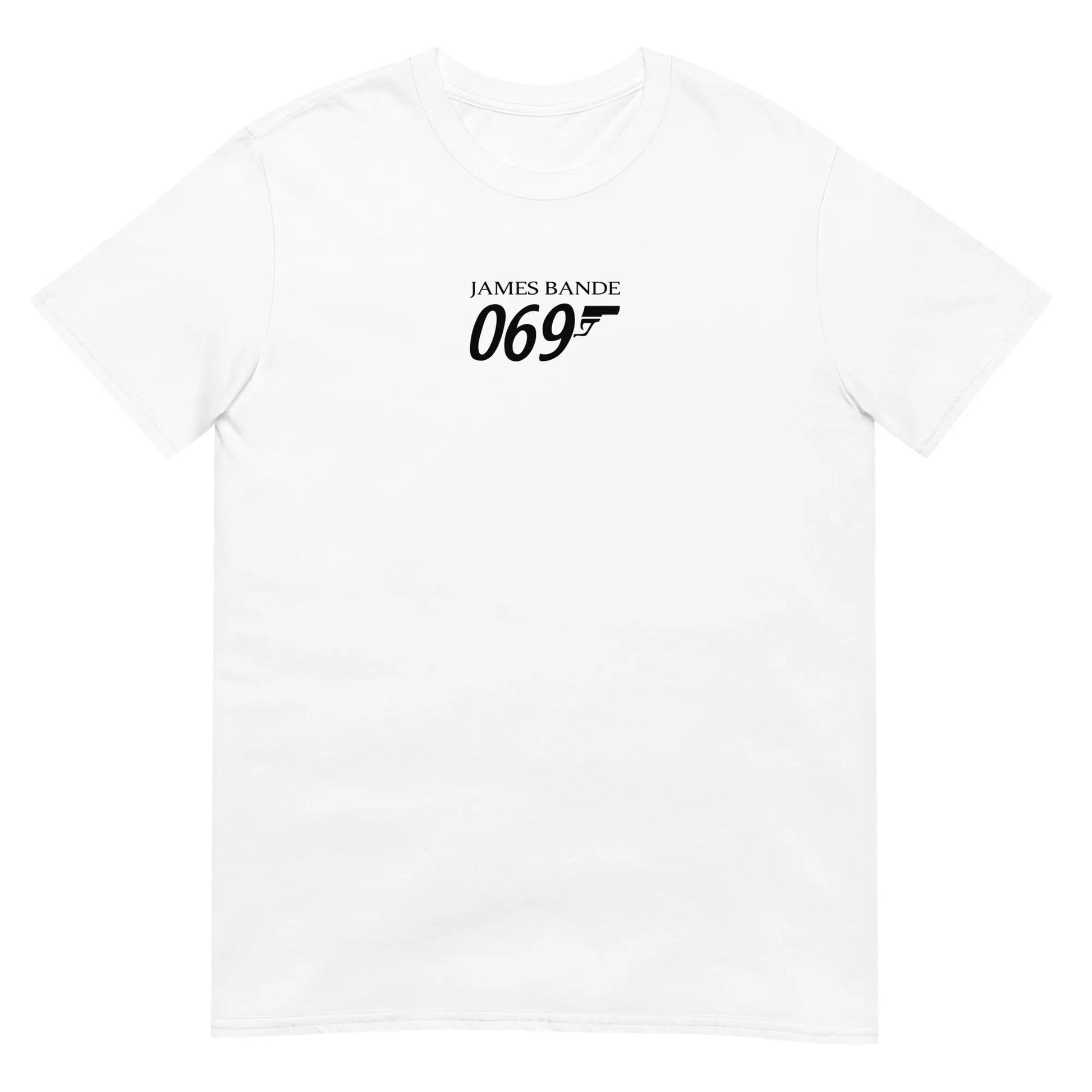 T-shirt unisexe James bande 069 Blanc - Sedurro