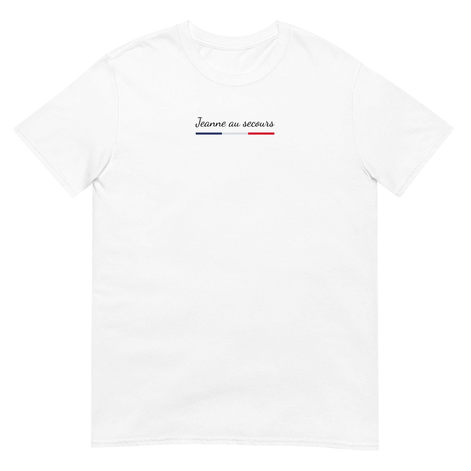 T-shirt unisexe Jeanne au secours Blanc - Sedurro