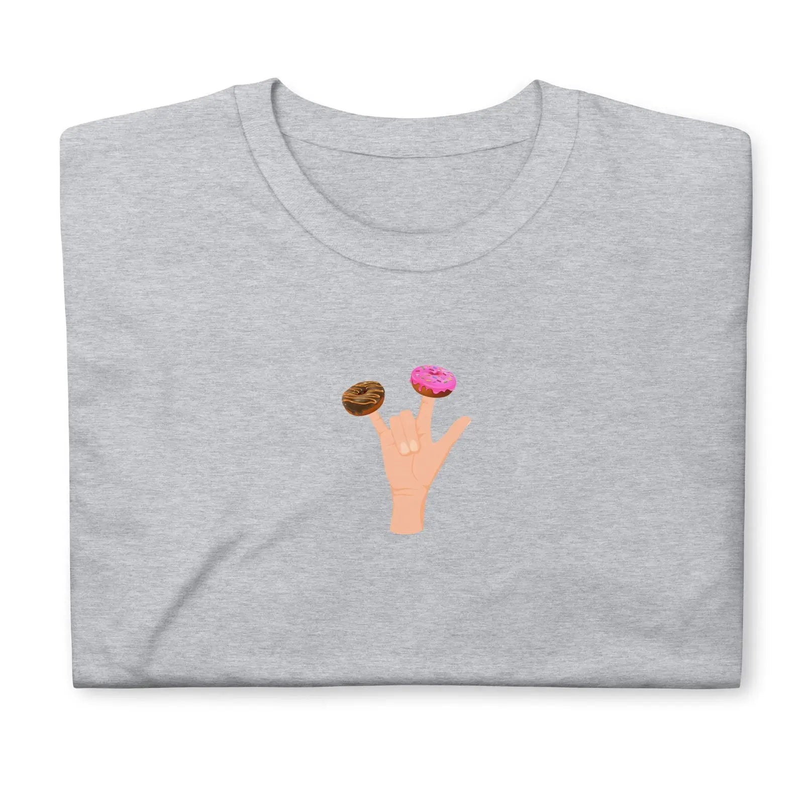 T-shirt unisexe Main donuts deux doigts - Sedurro