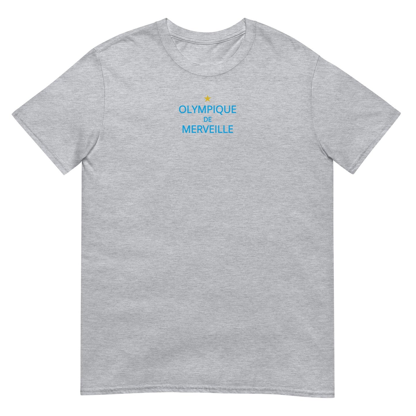 T-shirt unisexe Olympique de merveille Gris Sport - Sedurro